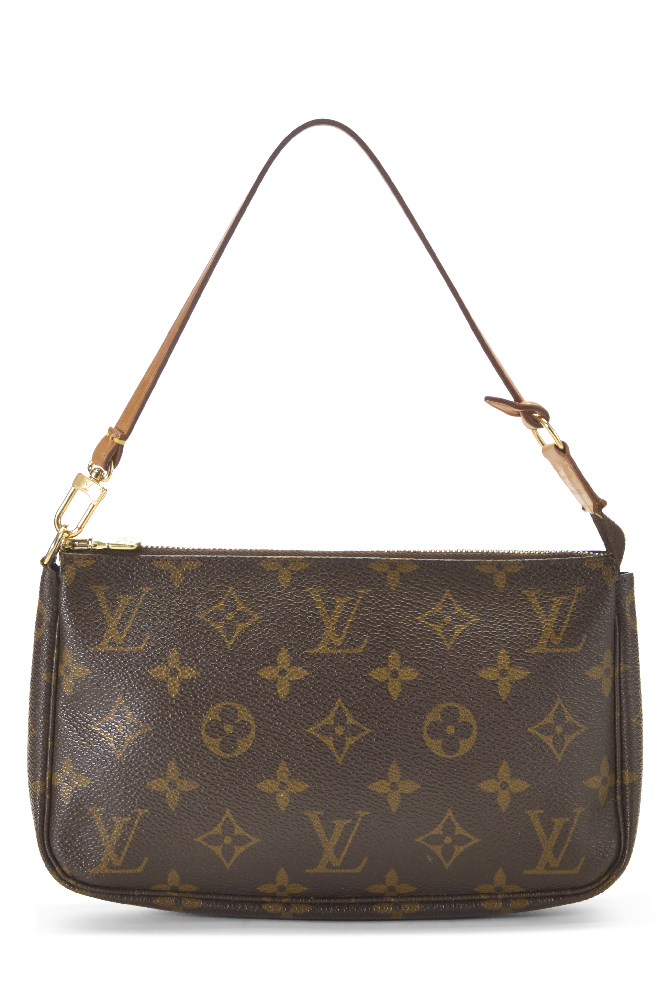 Women's Louis Vuitton Monogram Canvas Pochette Accessoires in Brown