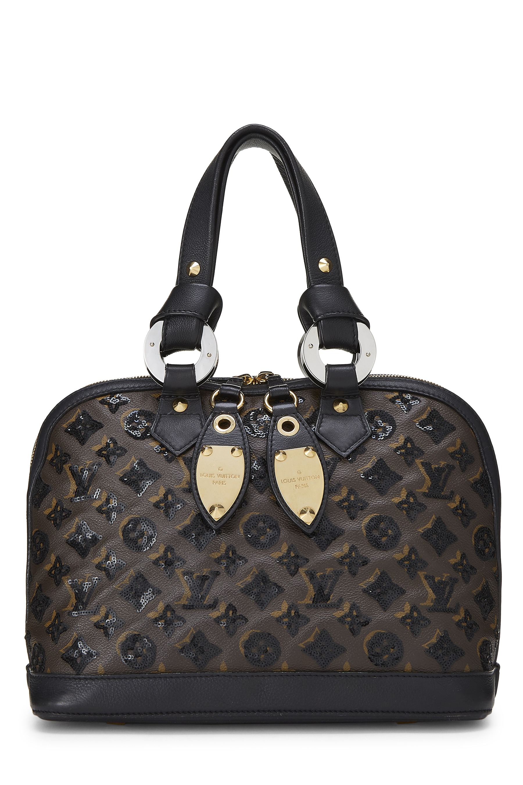 Women's Louis Vuitton Monogram Eclipse Alma PM in Black PM