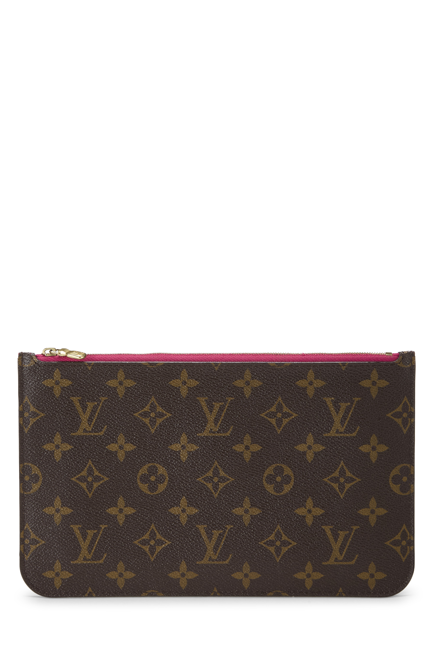 Women's Louis Vuitton Monogram Canvas Neverfull Pouch in Pink MM