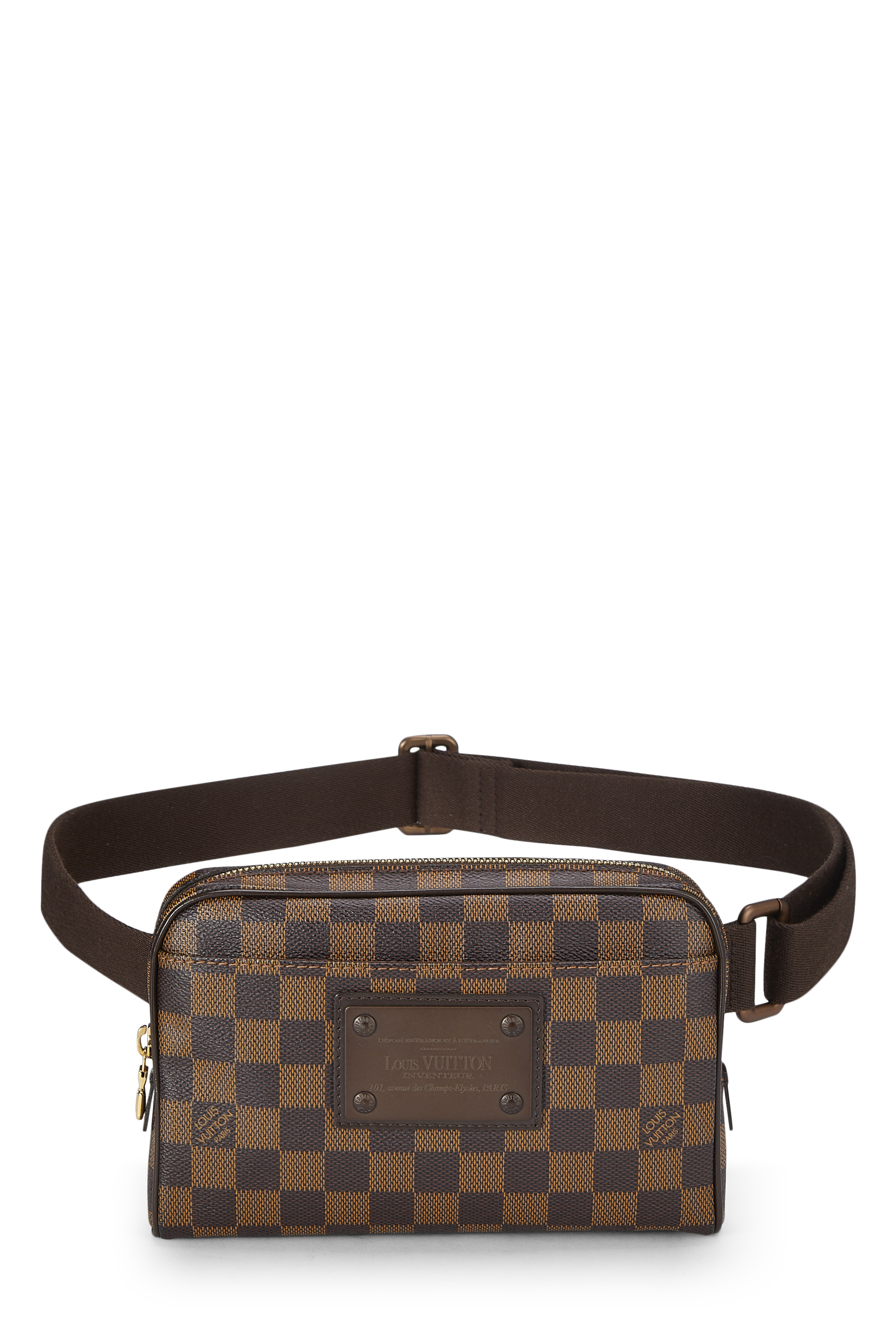 Women's Louis Vuitton Damier Ebene Brooklyn Bum Bag in Brown