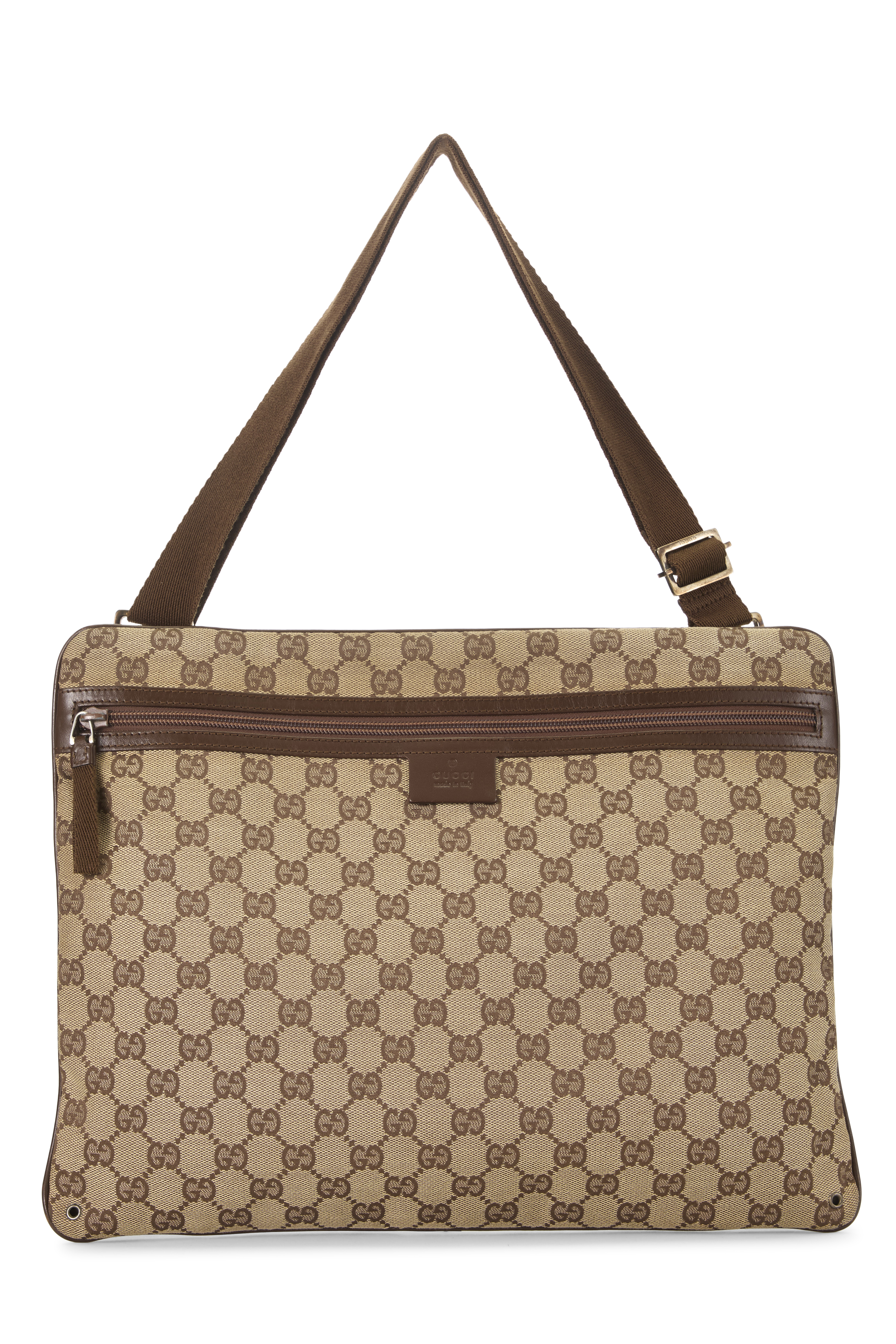 Women's Gucci Original GG Canvas Messenger Bag in Brown