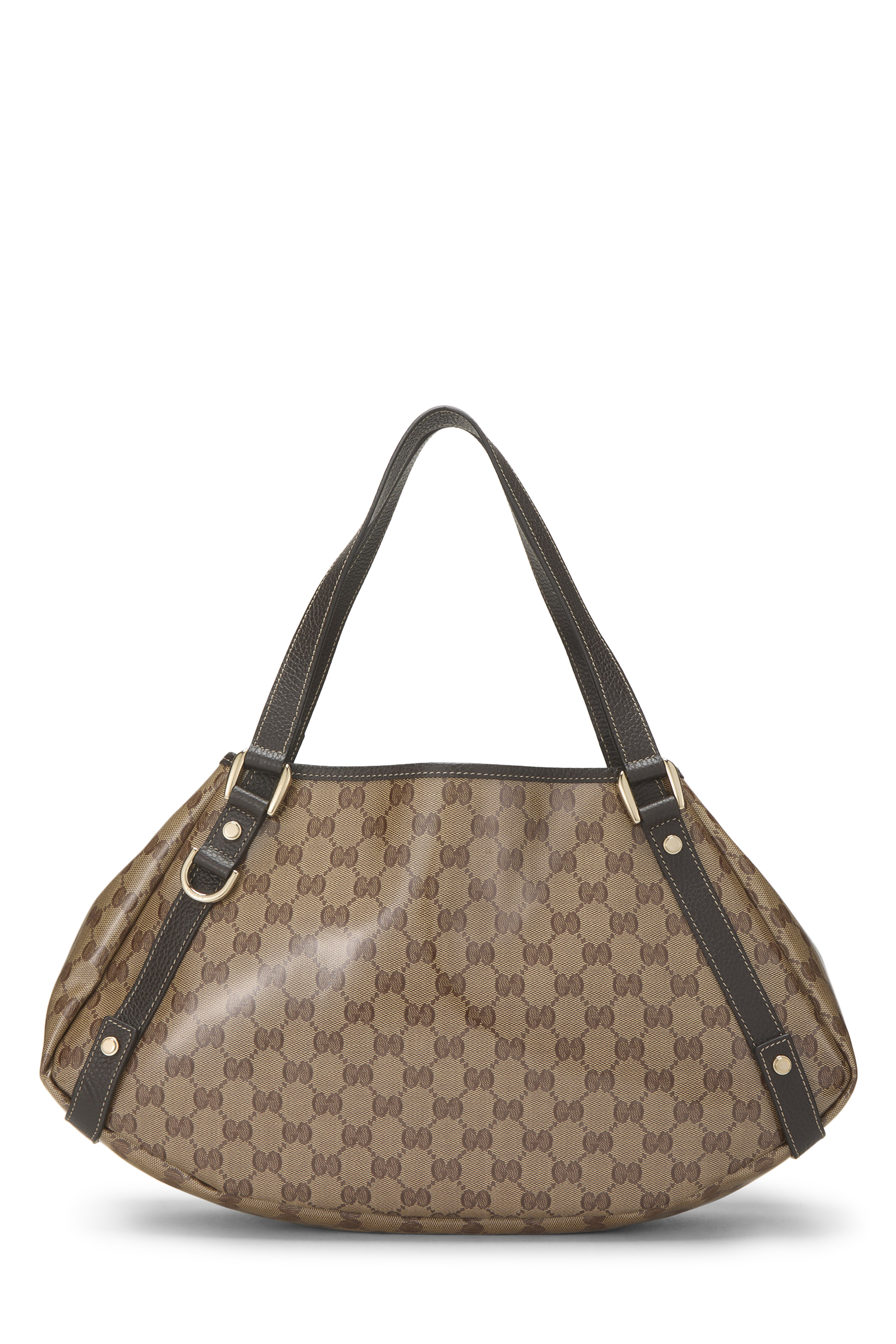Women's Gucci Original GG Crystal Canvas Abbey Tote in Brown