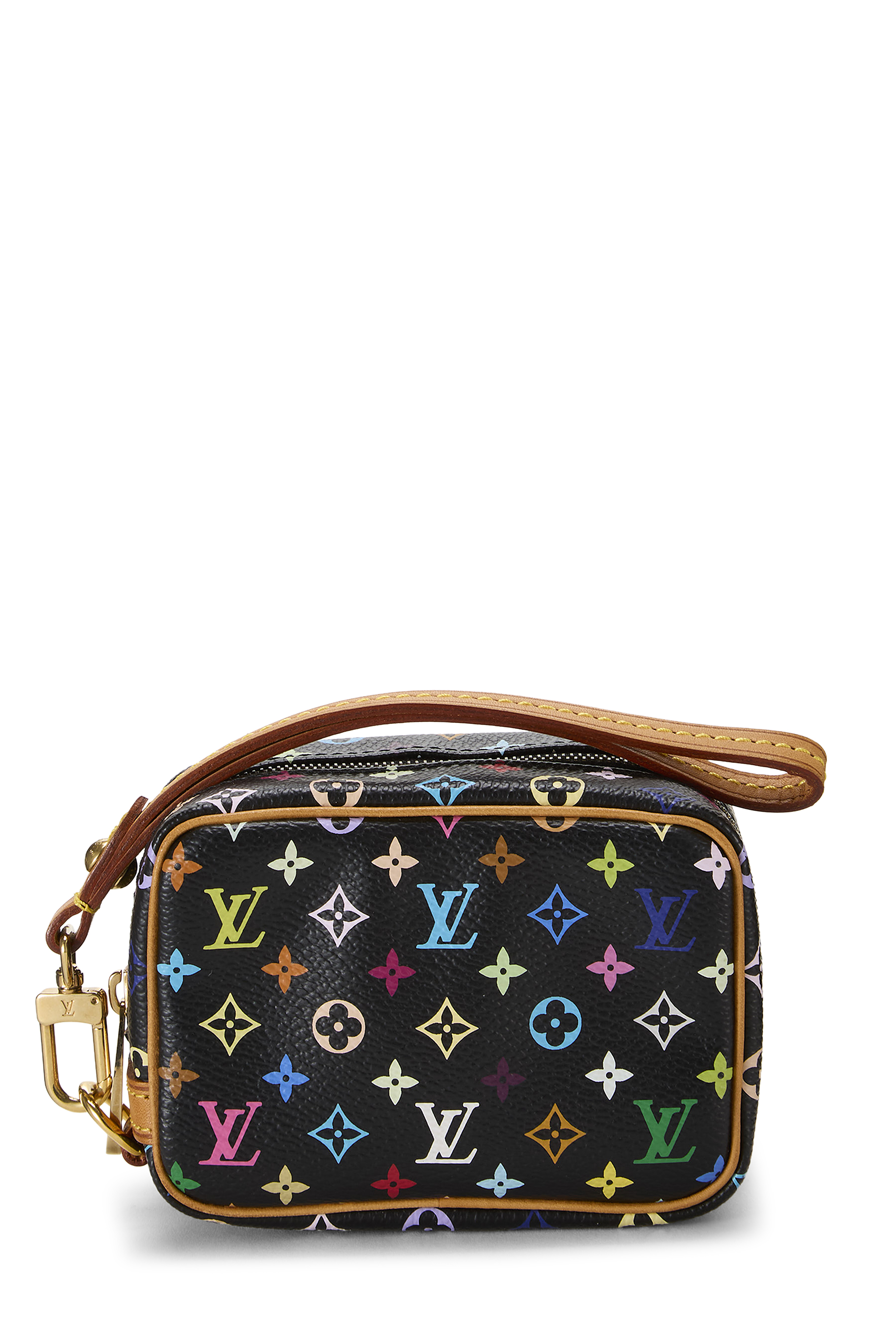 Women's Louis Vuitton Takashi Murakami x Louis Vuitton Black Monogram Multicolore Wapity Case in Black