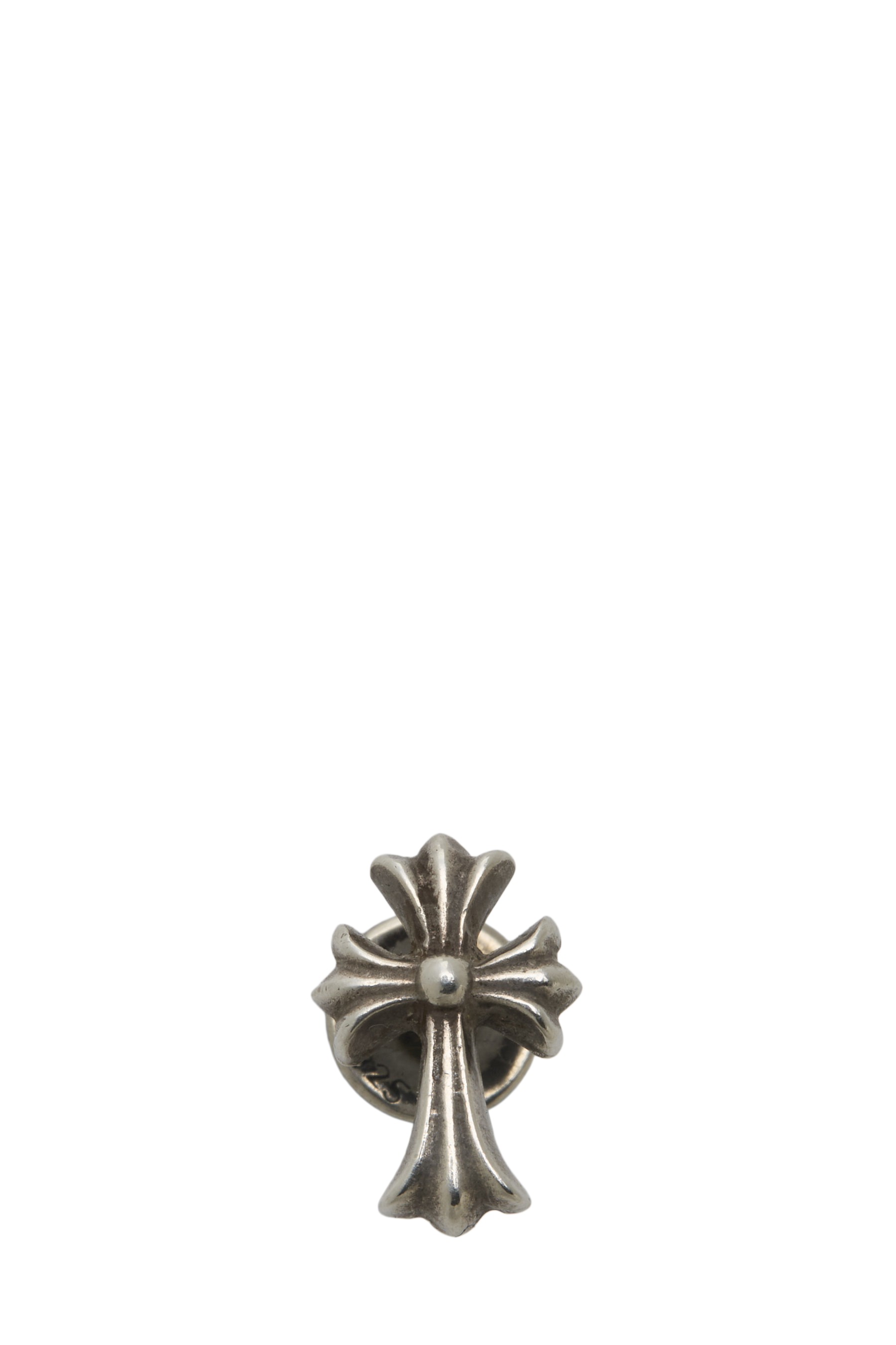 Women's Chrome Hearts Sterling Silver Cross Earring in Silver