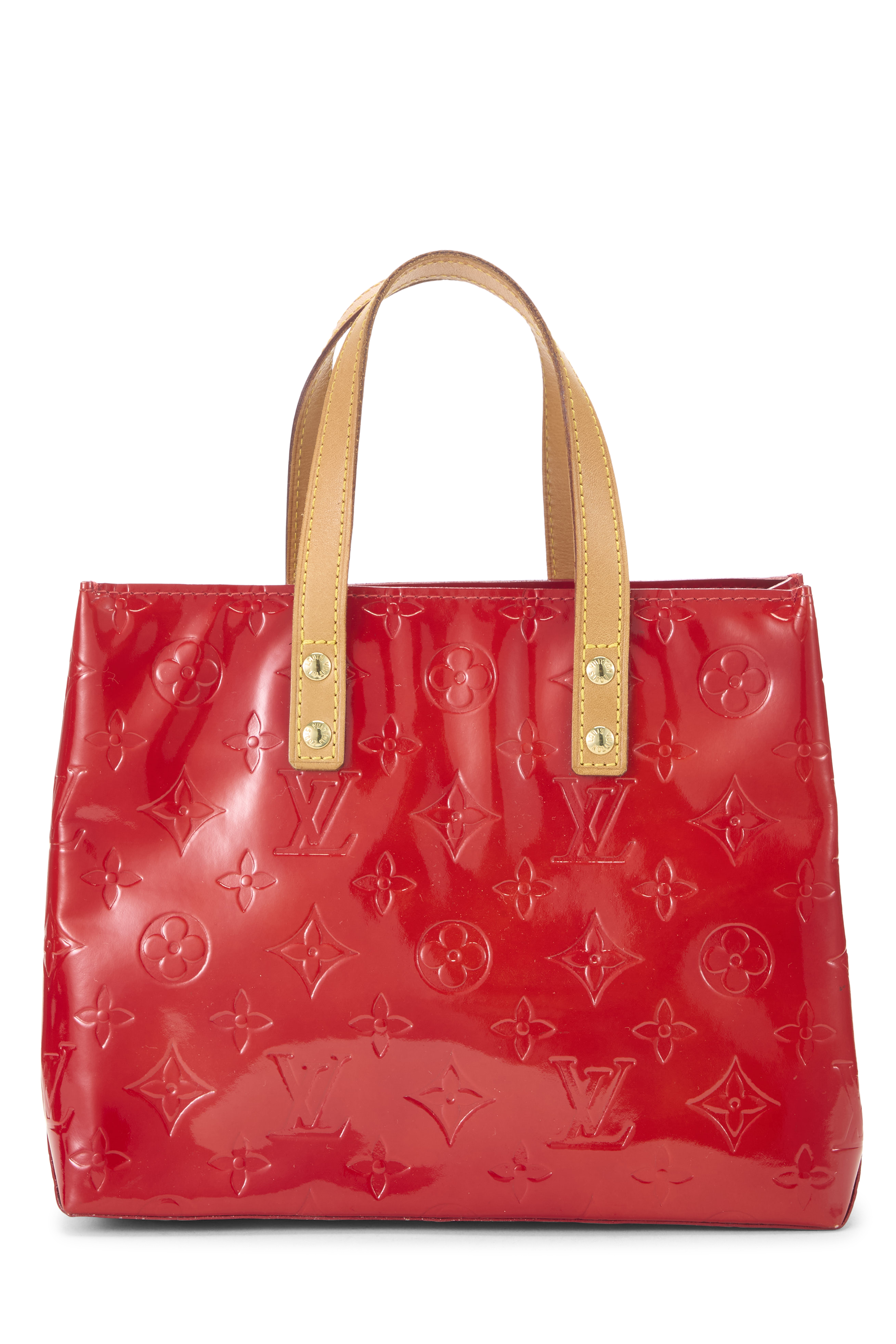 Women's Louis Vuitton Red Monogram Vernis Reade PM in Red PM