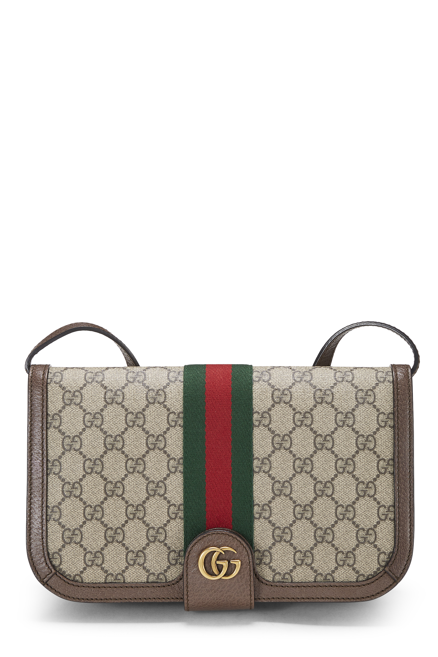 Women's Gucci Brown GG Supreme Canvas Ophidia Messenger in Brown