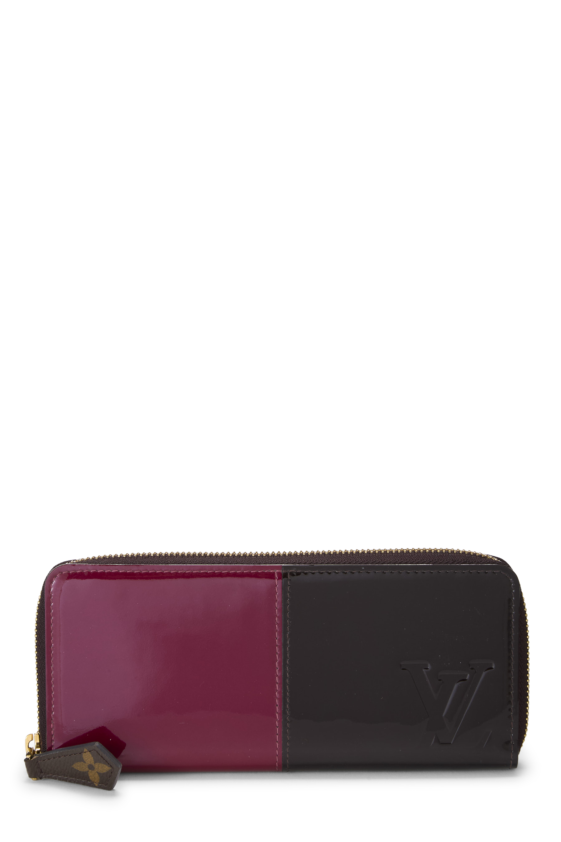 Women's Louis Vuitton Purple Vernis Miroir Clemence Wallet in Purple