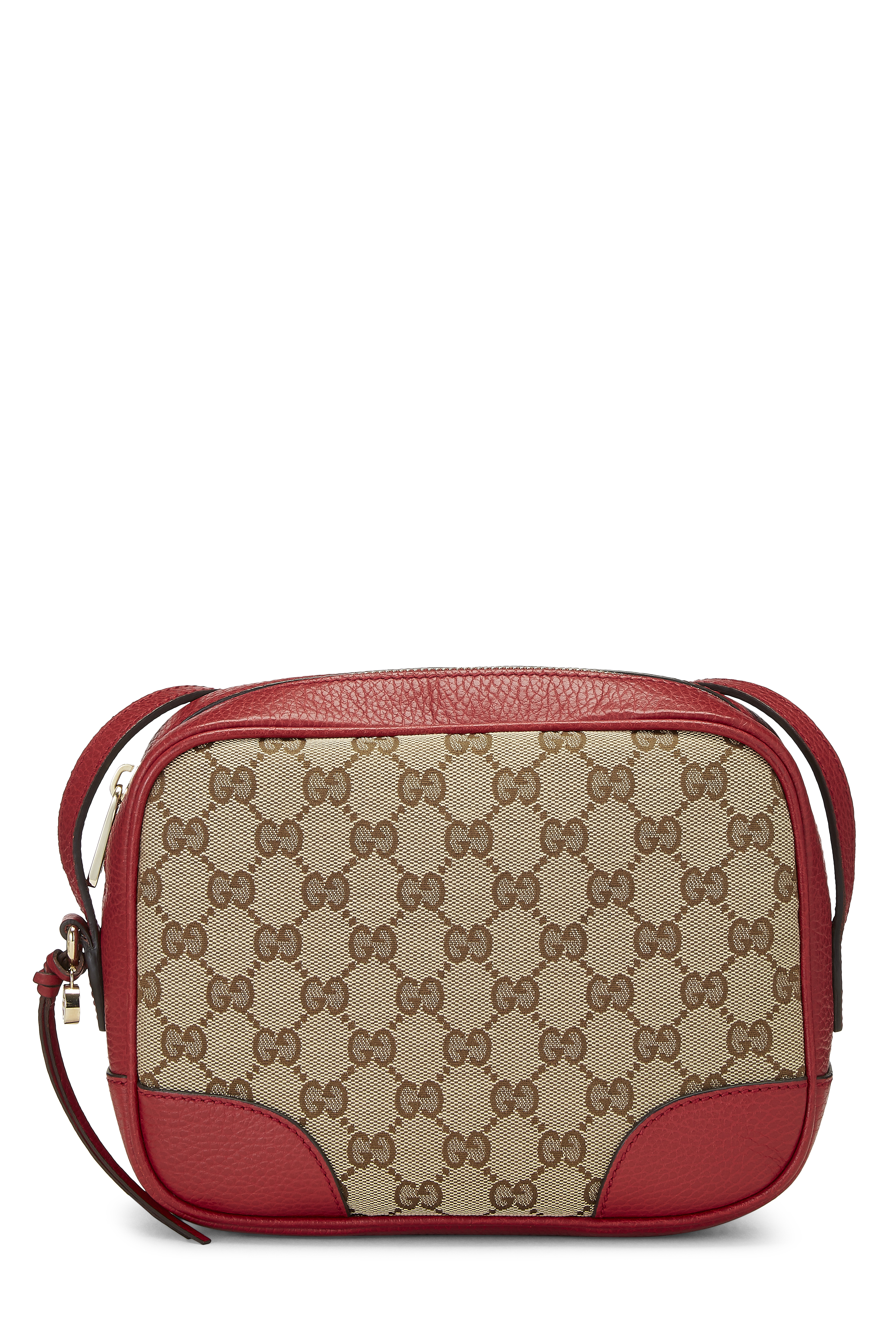 Women's Gucci Red Original GG Canvas Bree Crossbody in Red