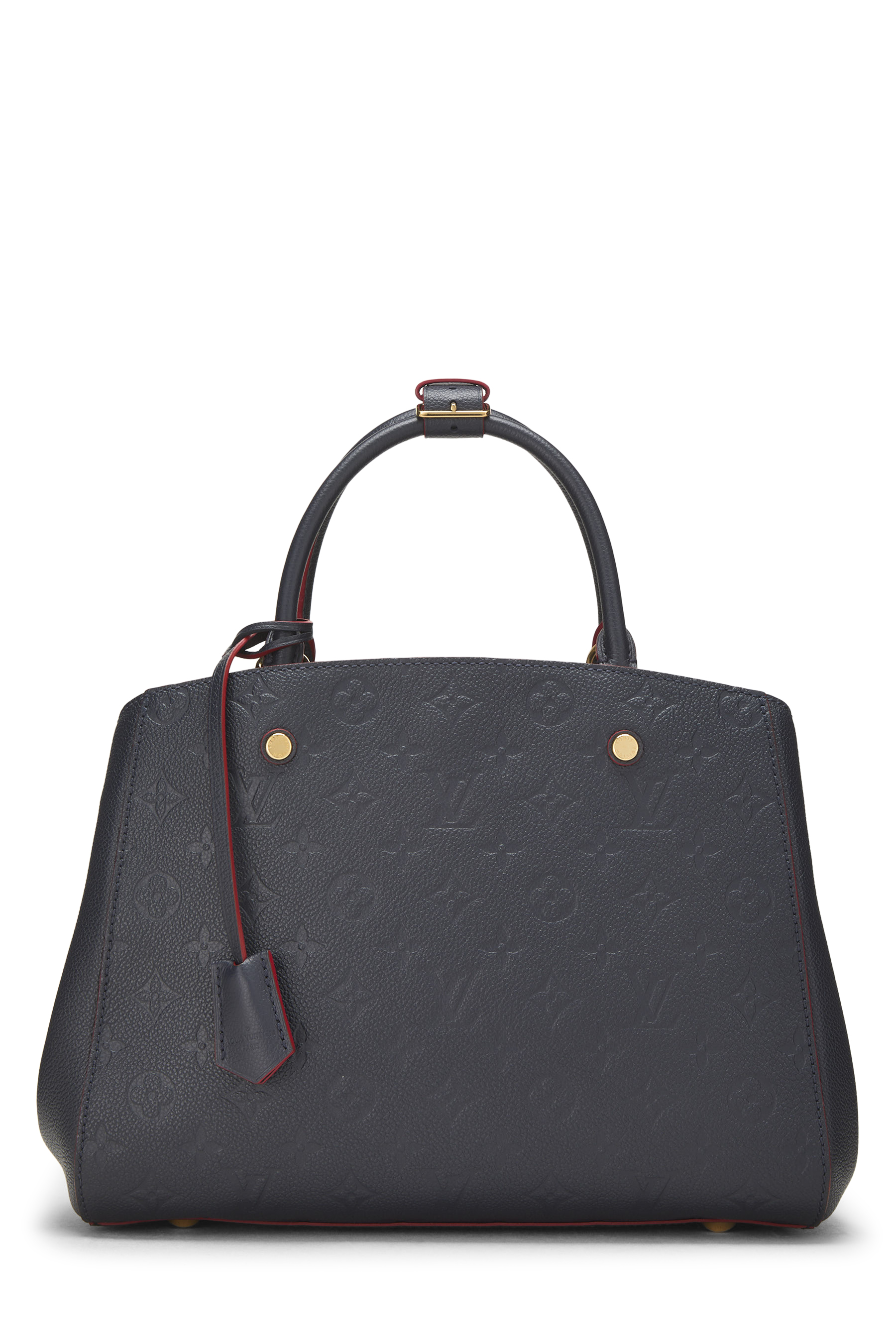 Women's Louis Vuitton Blue Infini Monogram Empreinte Montaigne MM in Navy MM