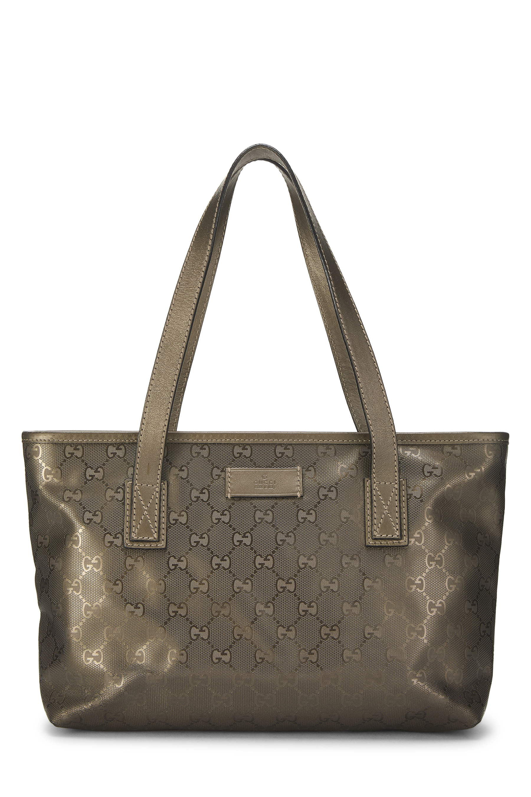 Women's Gucci Gold GG Imprime Supreme Tote Small in Gold Small
