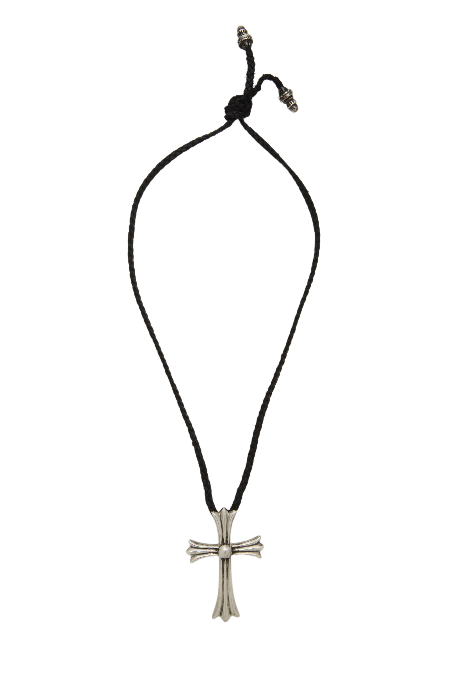 Women's Chrome Hearts Sterling Silver Cross Necklace in Silver