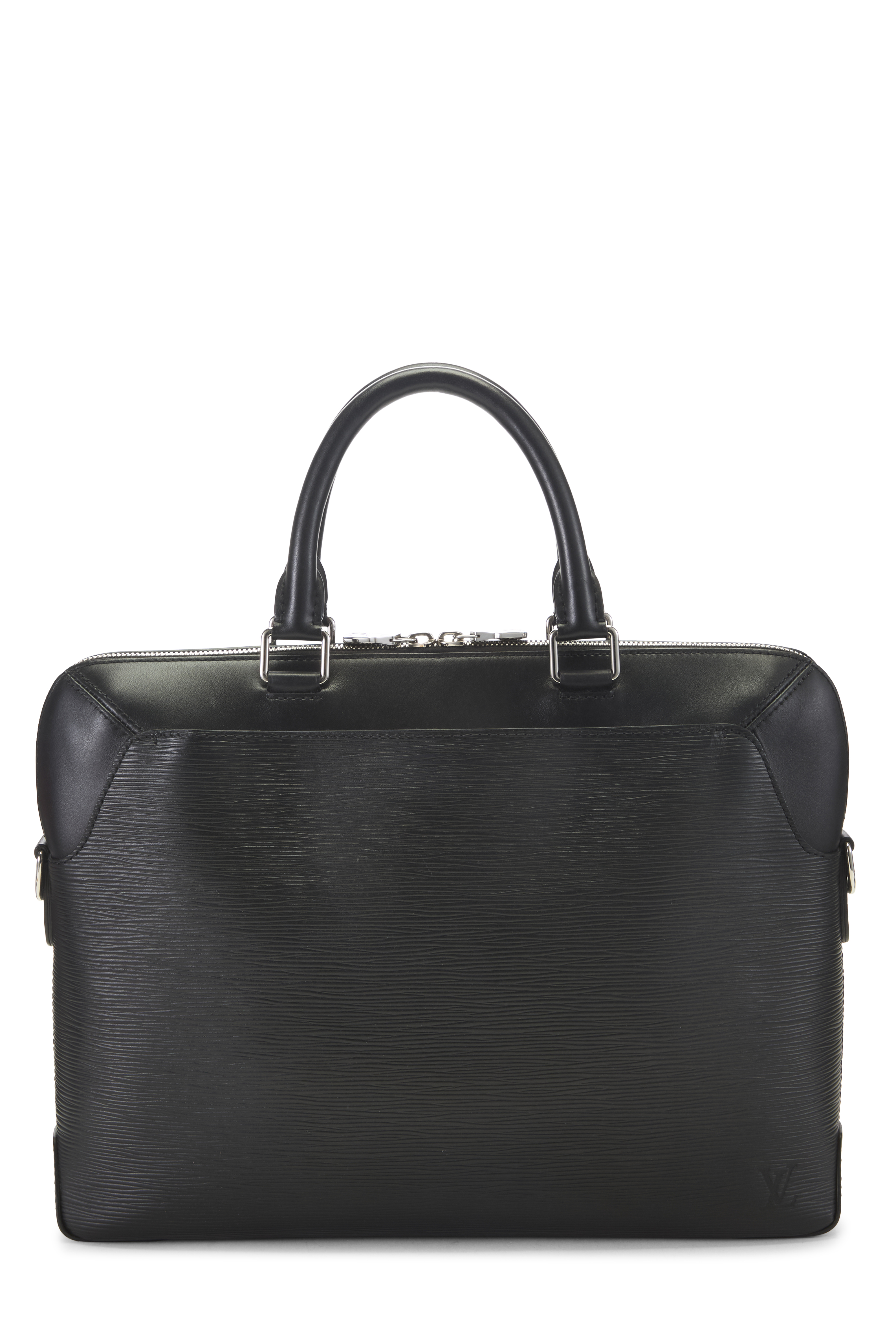 Women's Louis Vuitton Black Epi Oliver Briefcase in Black