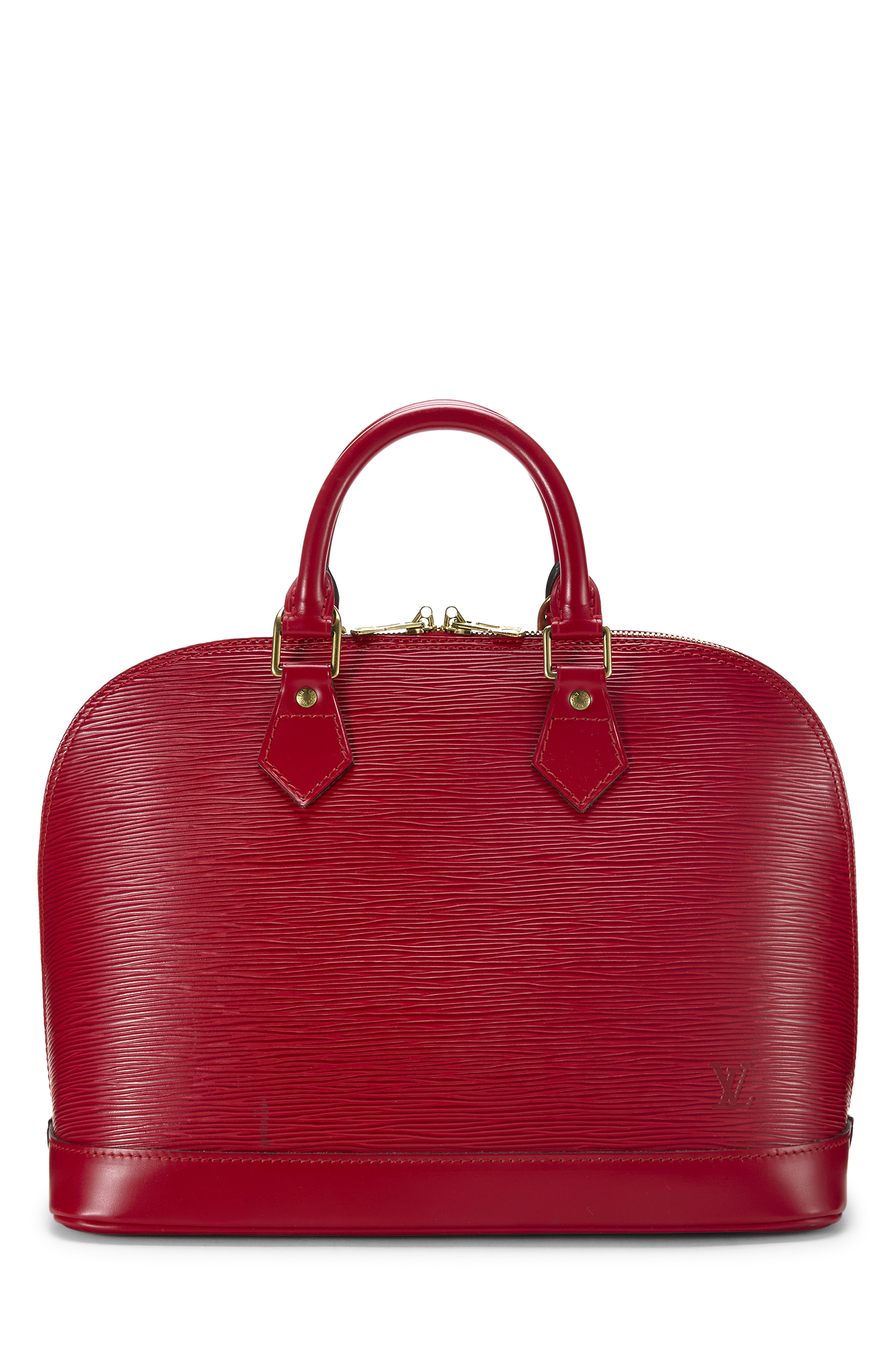 Women's Louis Vuitton Red Epi Alma PM in Red PM