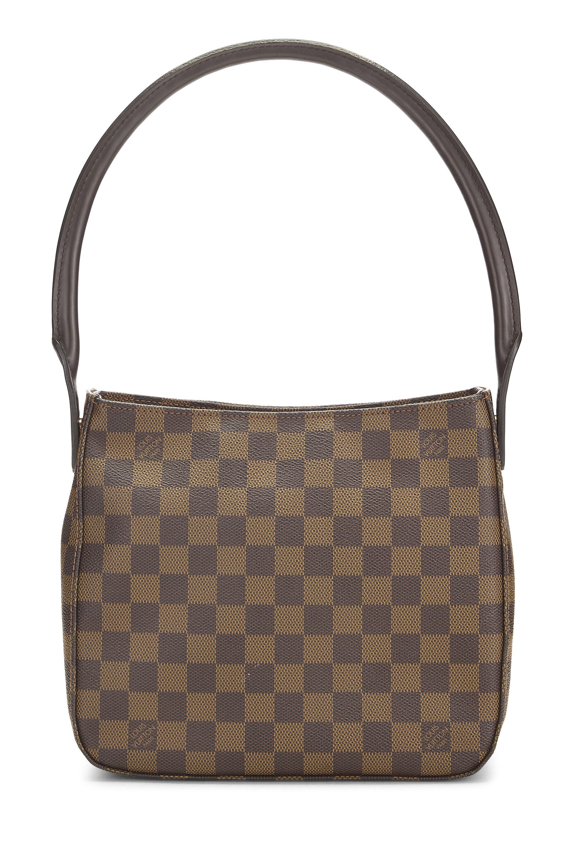 Women's Louis Vuitton Damier Ebene Looping MM in Brown MM