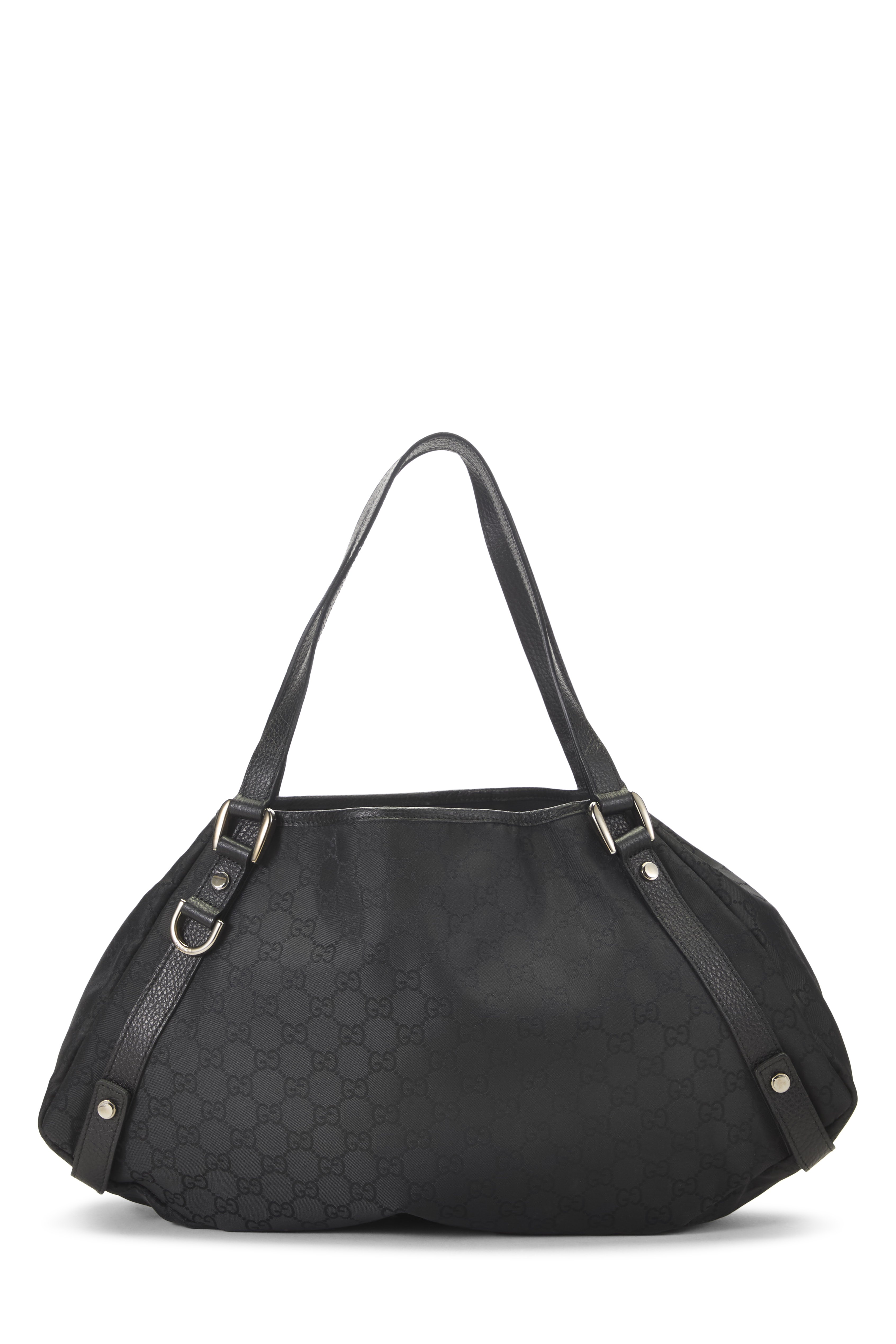 Women's Gucci Black GG Nylon Abbey Tote Large in Black Large