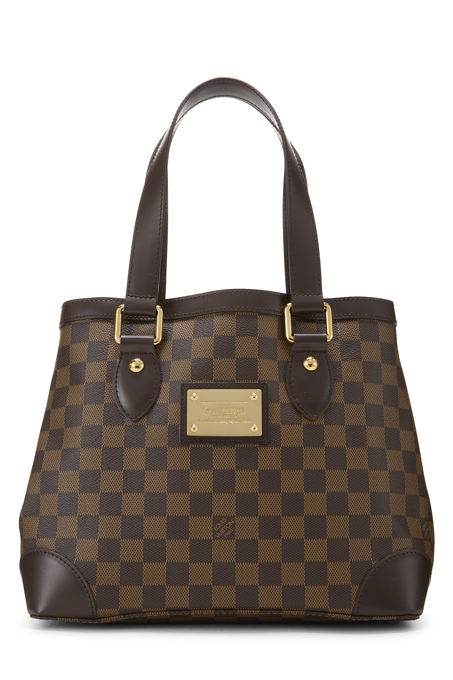 Women's Louis Vuitton Damier Ebene Hampstead PM in Brown PM