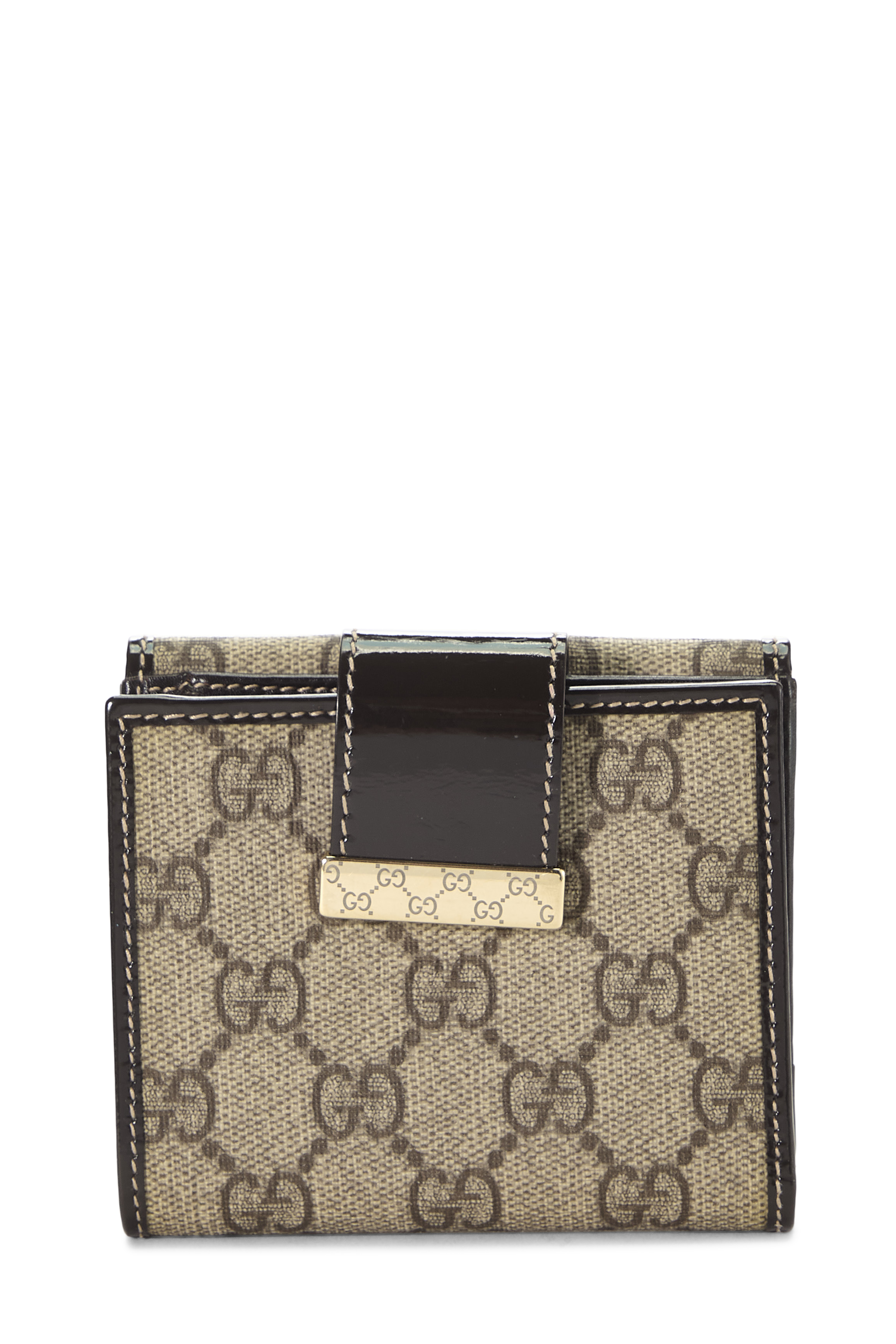 Women's Gucci Original GG Canvas Compact Wallet in Brown