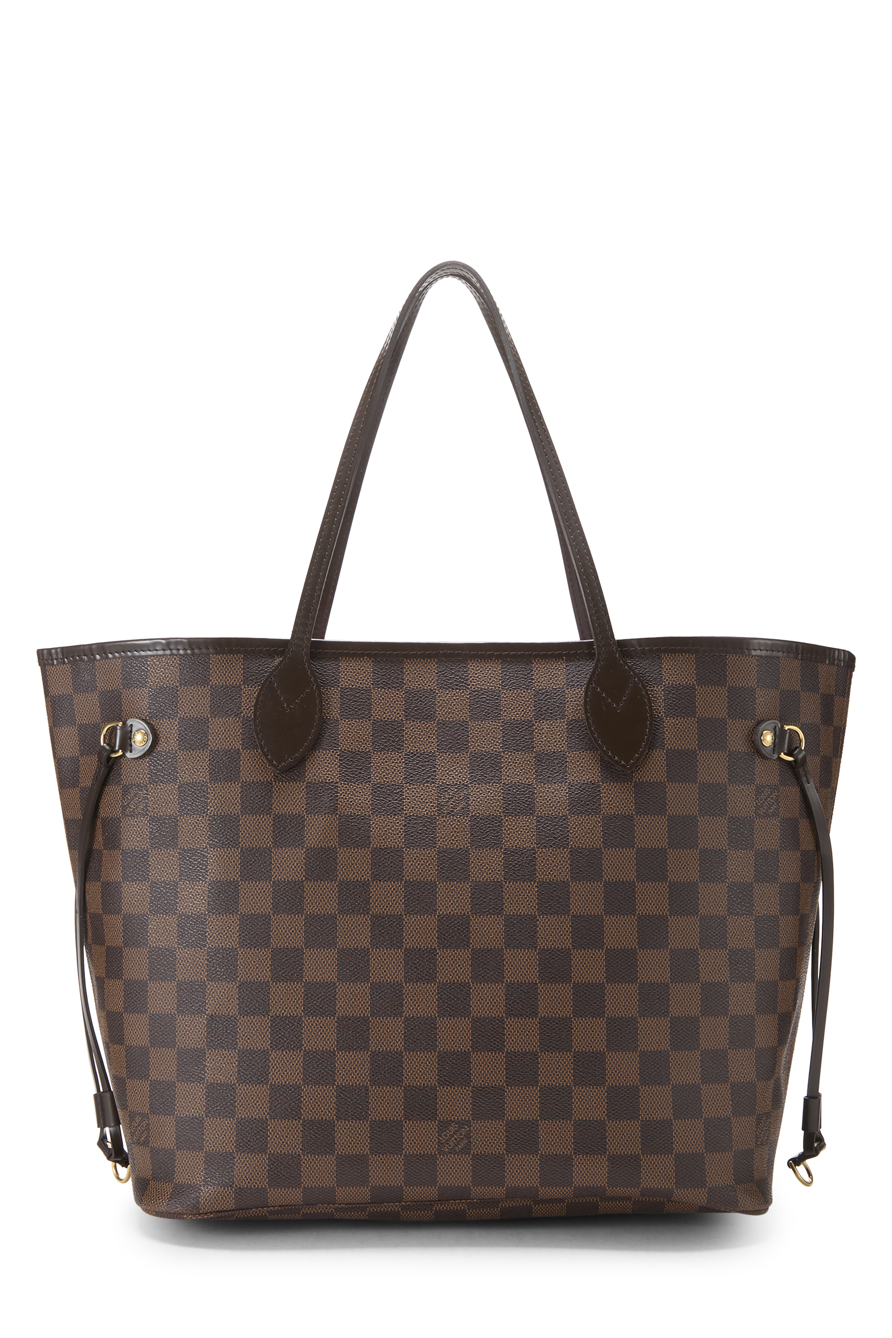 Women's Louis Vuitton Damier Ebene Neverfull MM in Brown MM