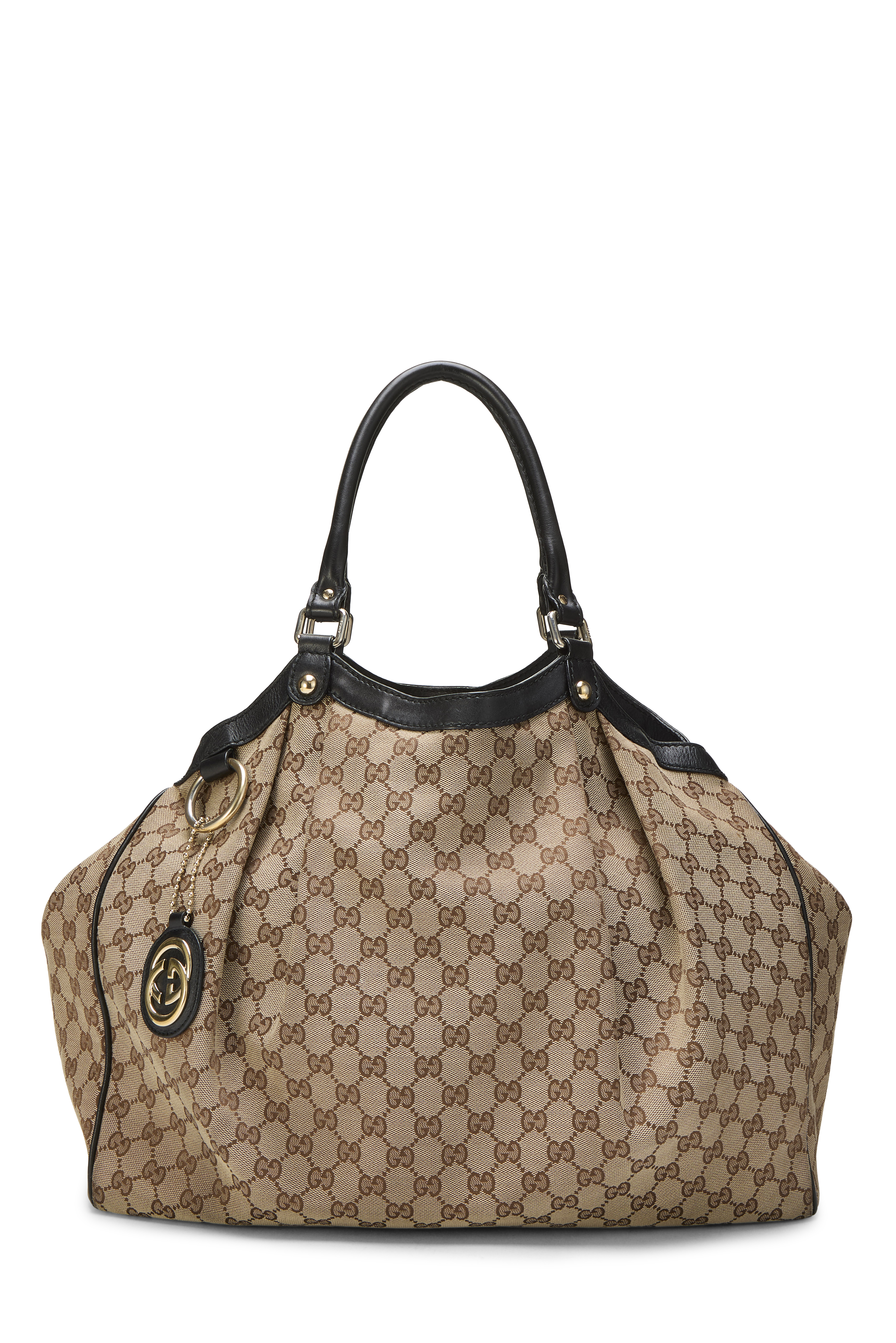 Women's Gucci Black Original GG Canvas Sukey Tote Large in Black Large