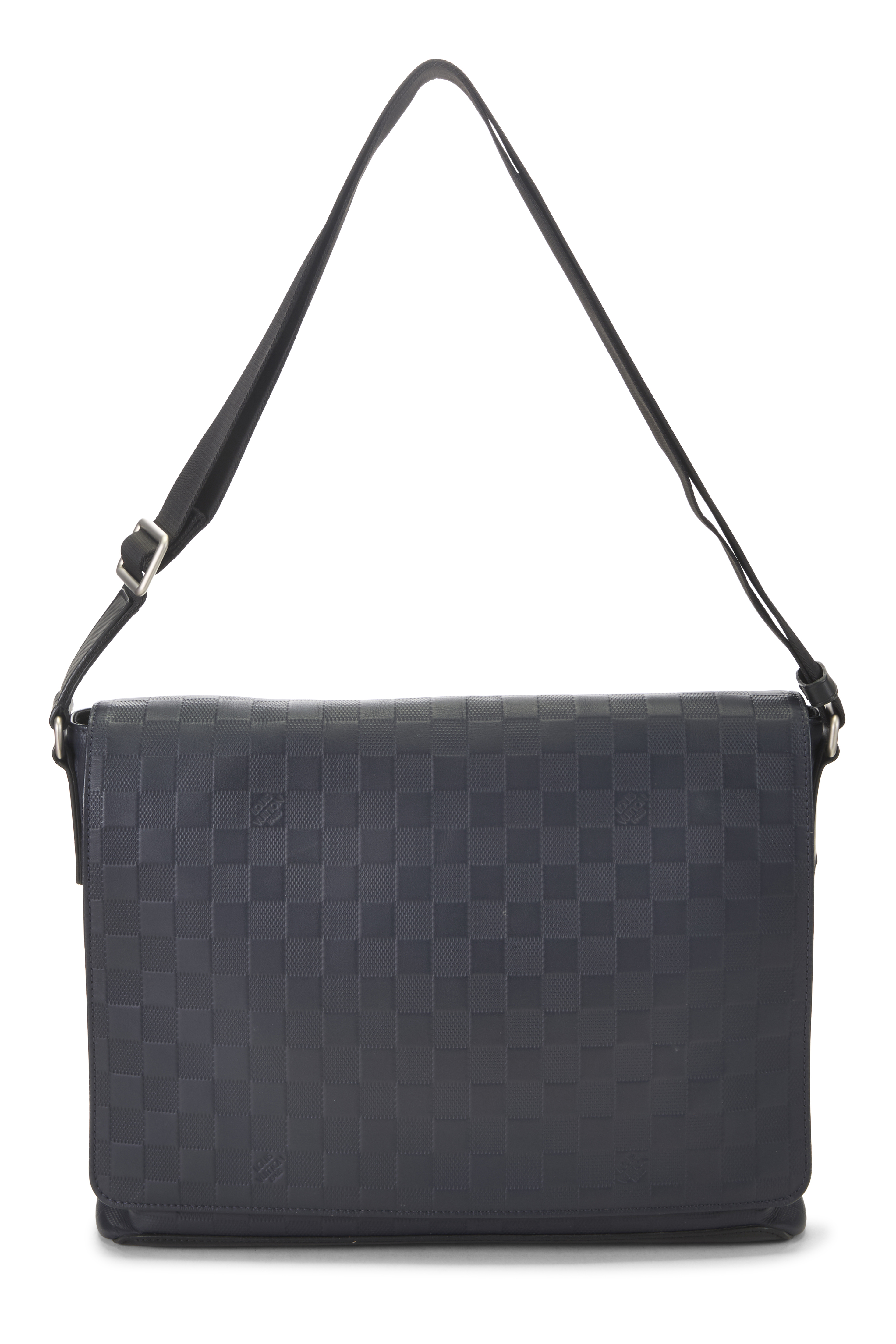 Women's Louis Vuitton Navy Damier Infini District MM NM in Navy MM