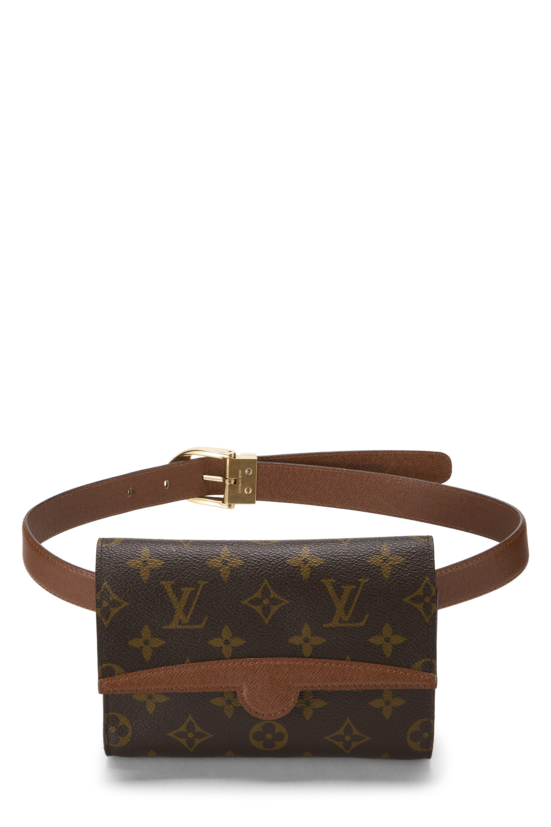 Women's Louis Vuitton Monogram Canvas Arche Belt Bag 110 in Brown