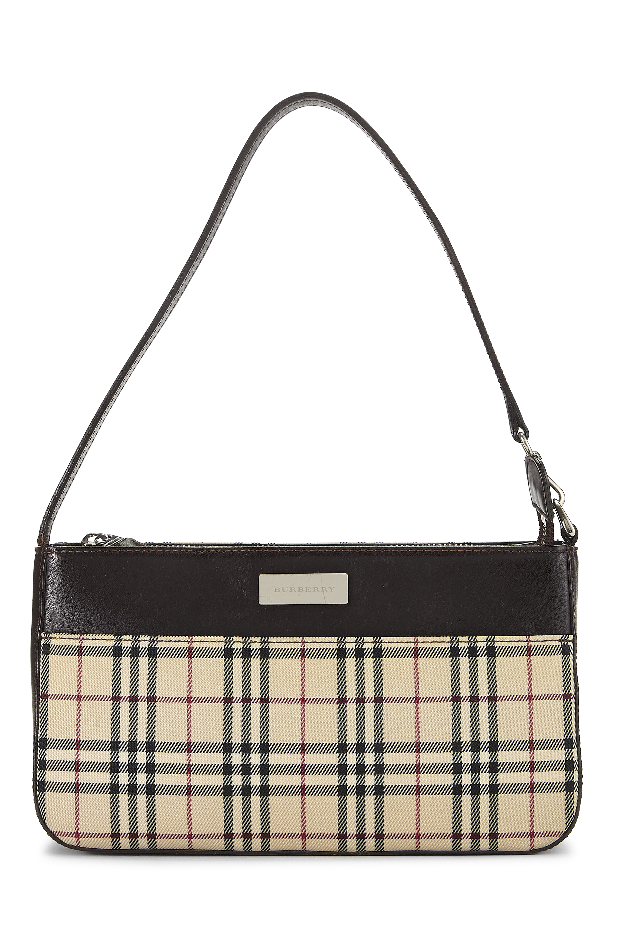 Women's Burberry Brown House Check Nylon Shoulder Bag in Brown