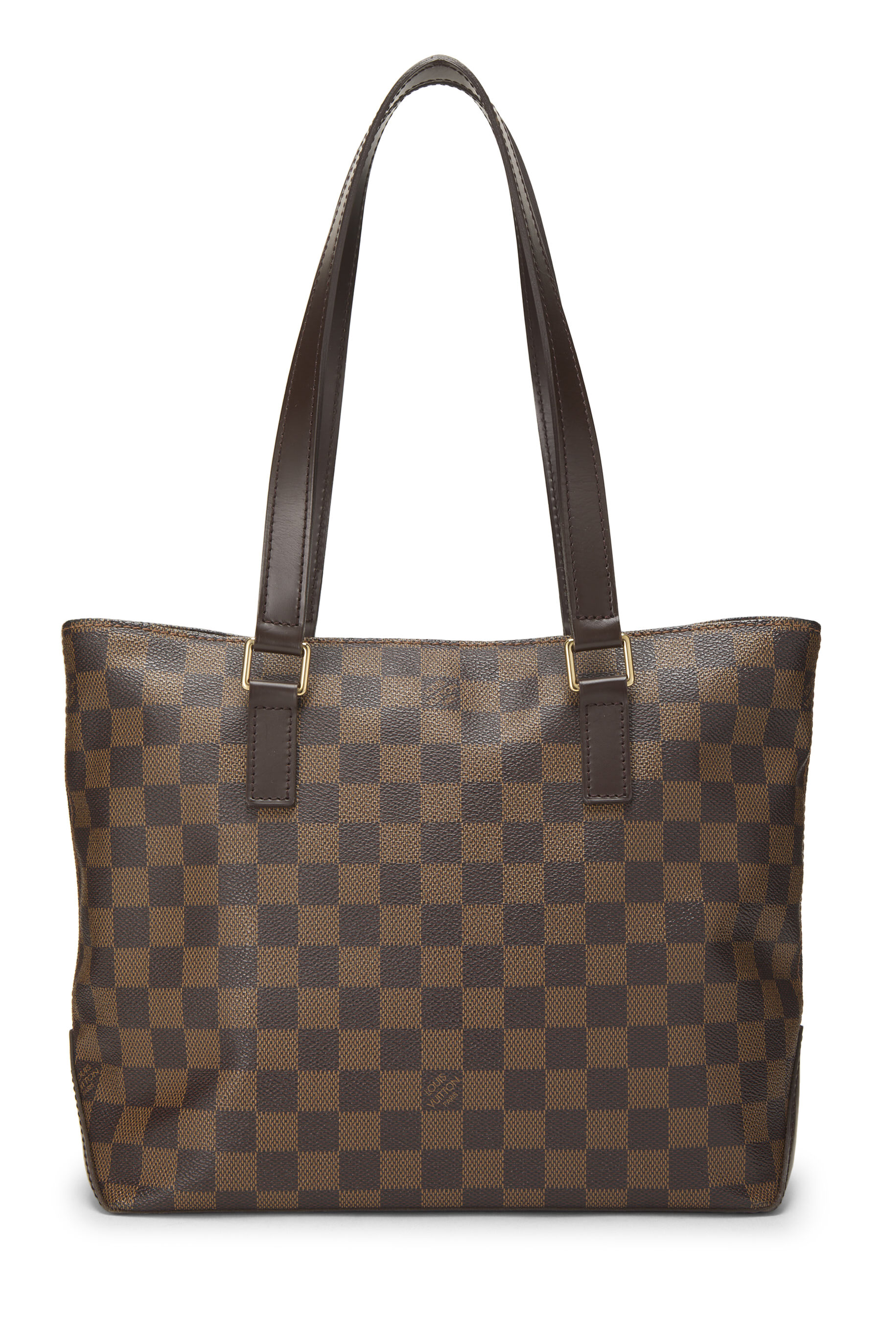 Women's Louis Vuitton Damier Ebene Cabas Piano in Brown