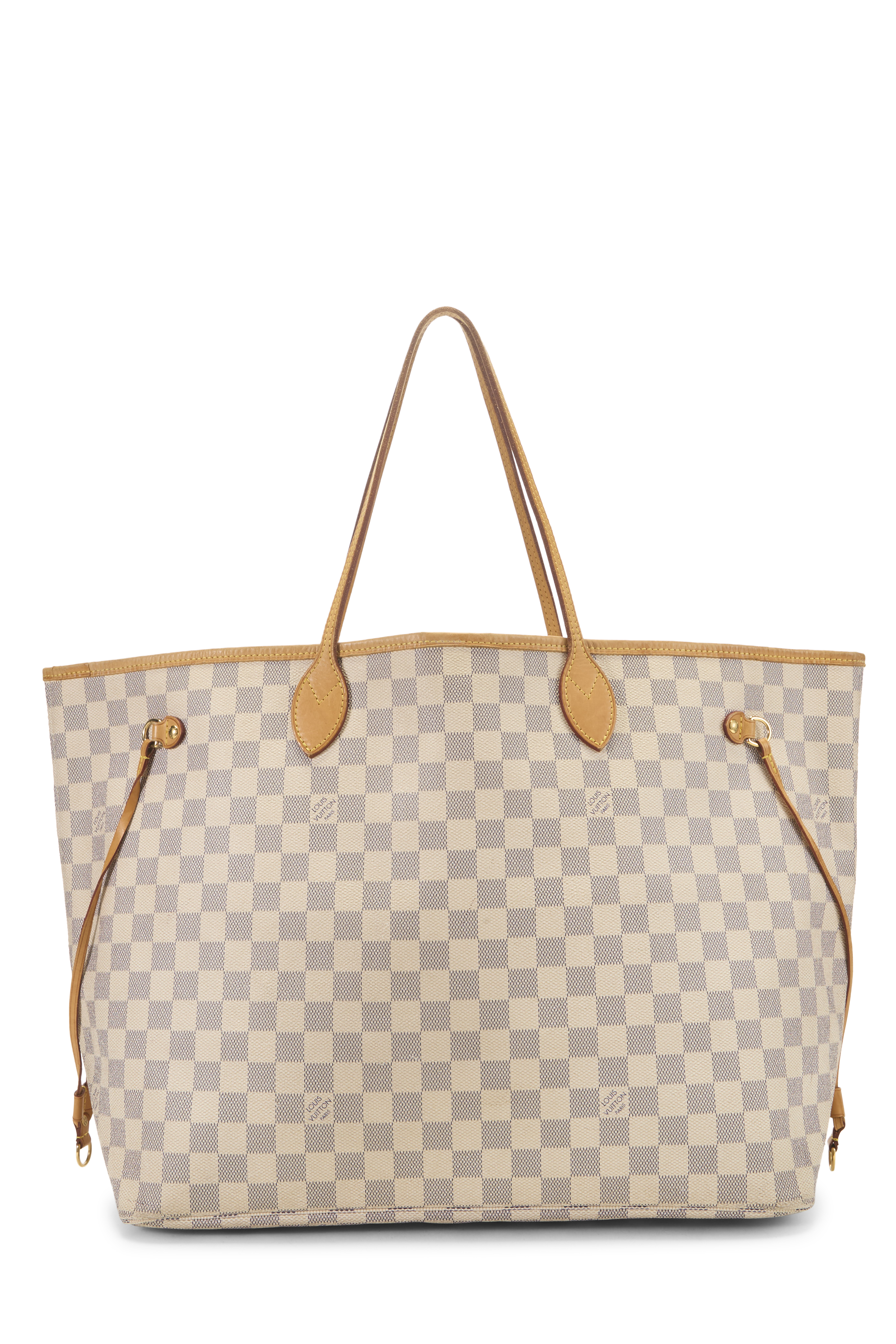 Women's Louis Vuitton Damier Azur Neverfull GM in White GM