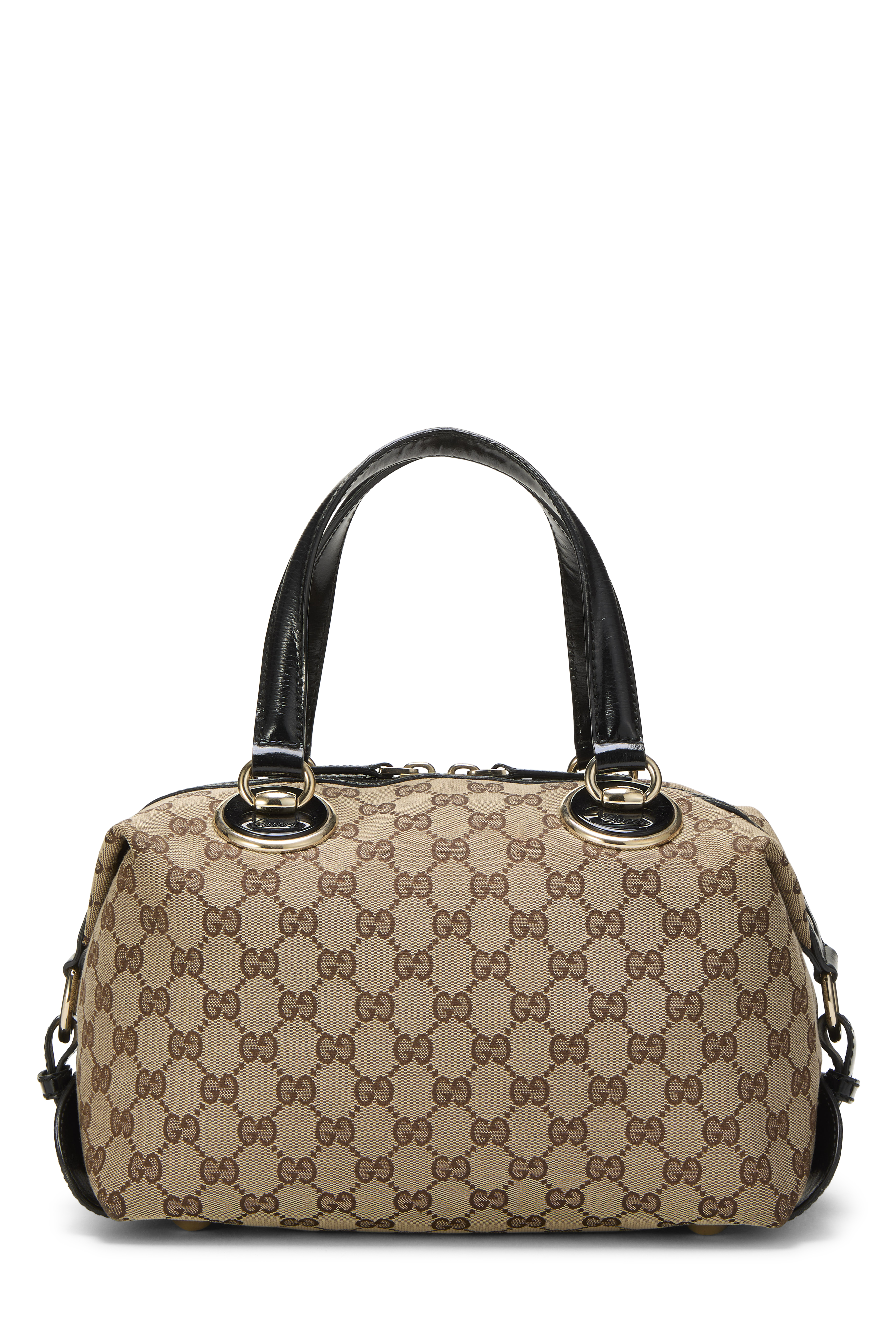 Women's Gucci Black Original GG Canvas Full Moon Boston Small in Black Small