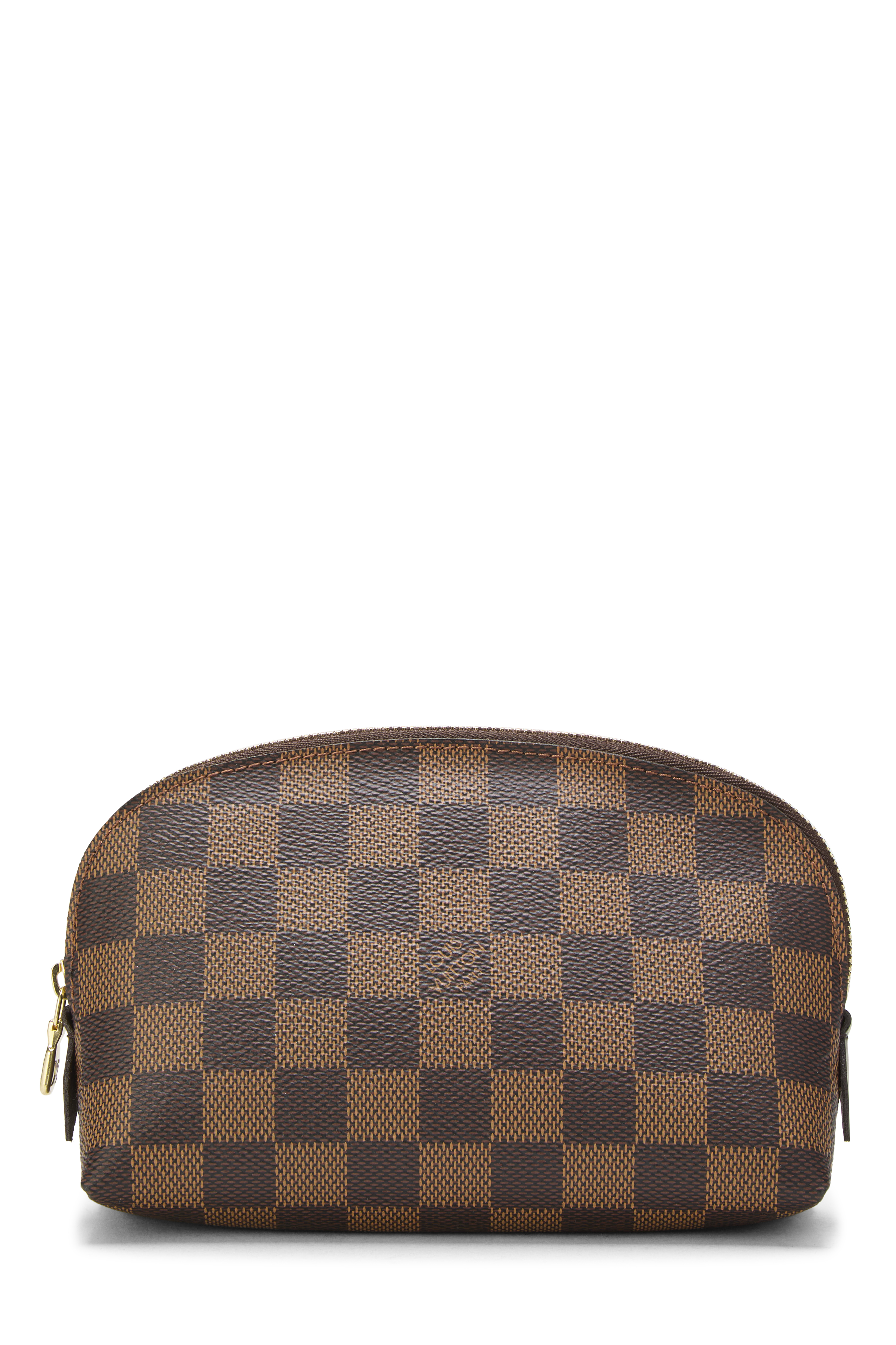 Women's Louis Vuitton Damier Ebene Pochette Cosmetique in Brown