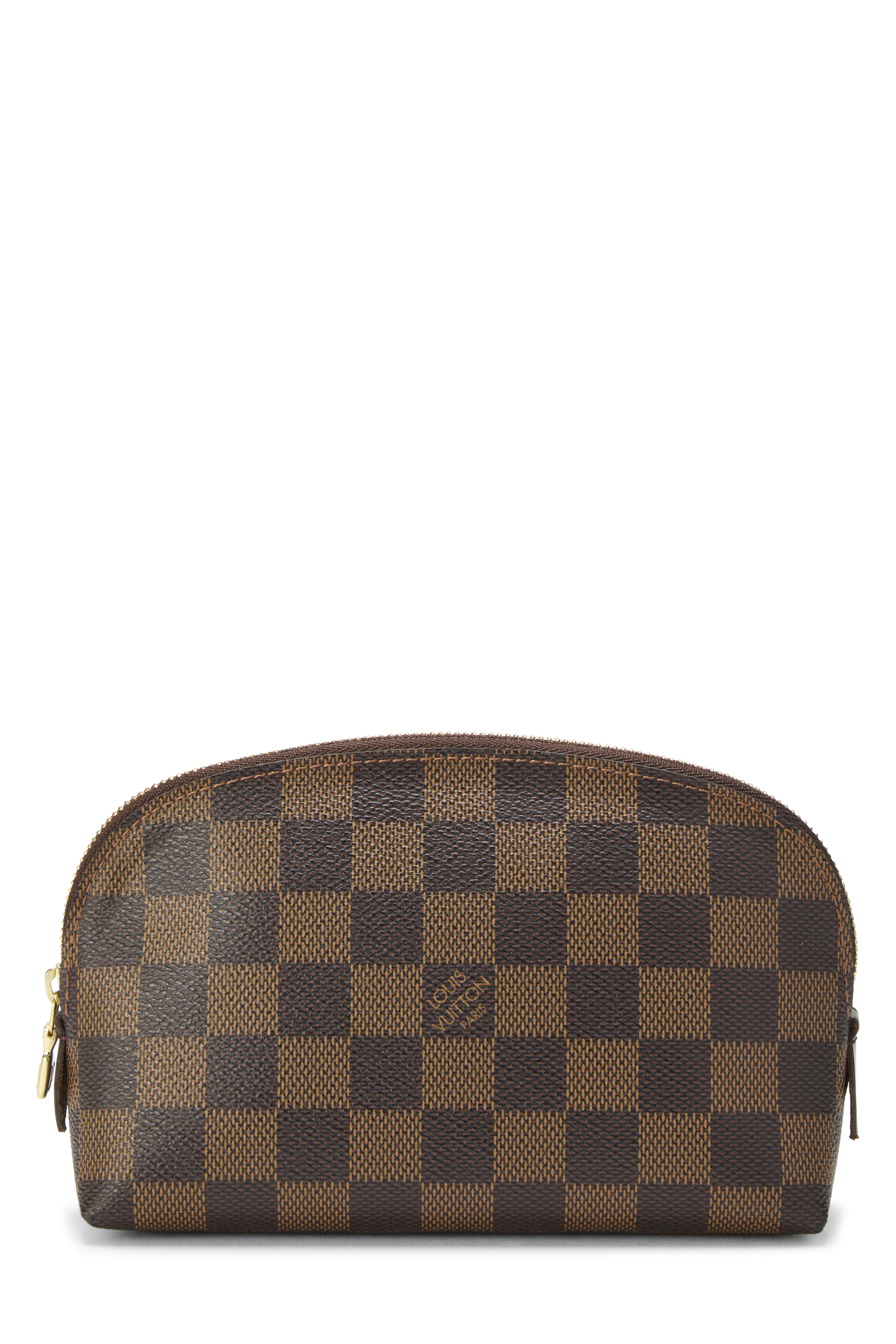 Women's Louis Vuitton Damier Ebene Pochette Cosmetique in Brown
