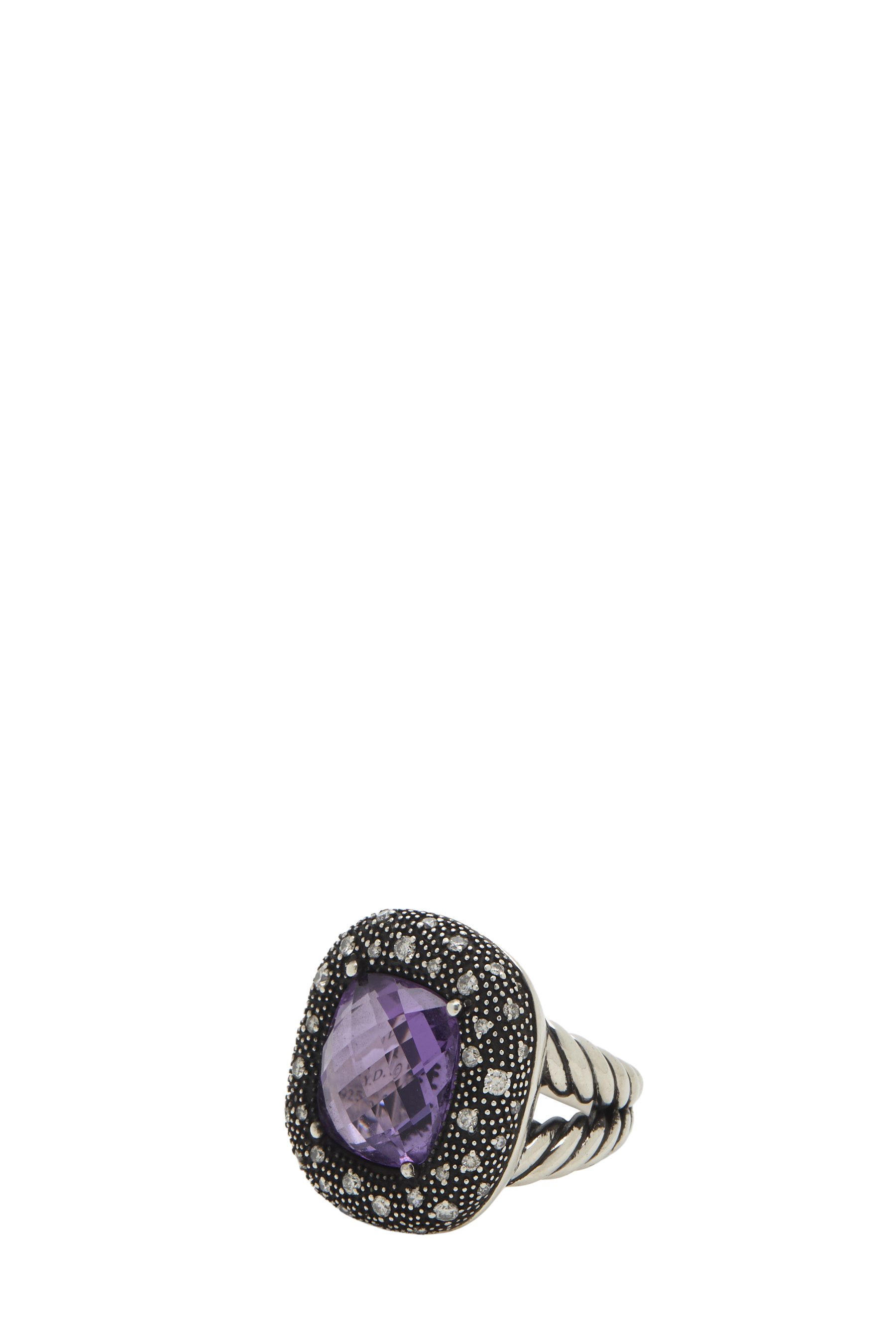 Women's David Yurman Purple Amethyst & Diamond Midnight Mélange Ring. in Purple