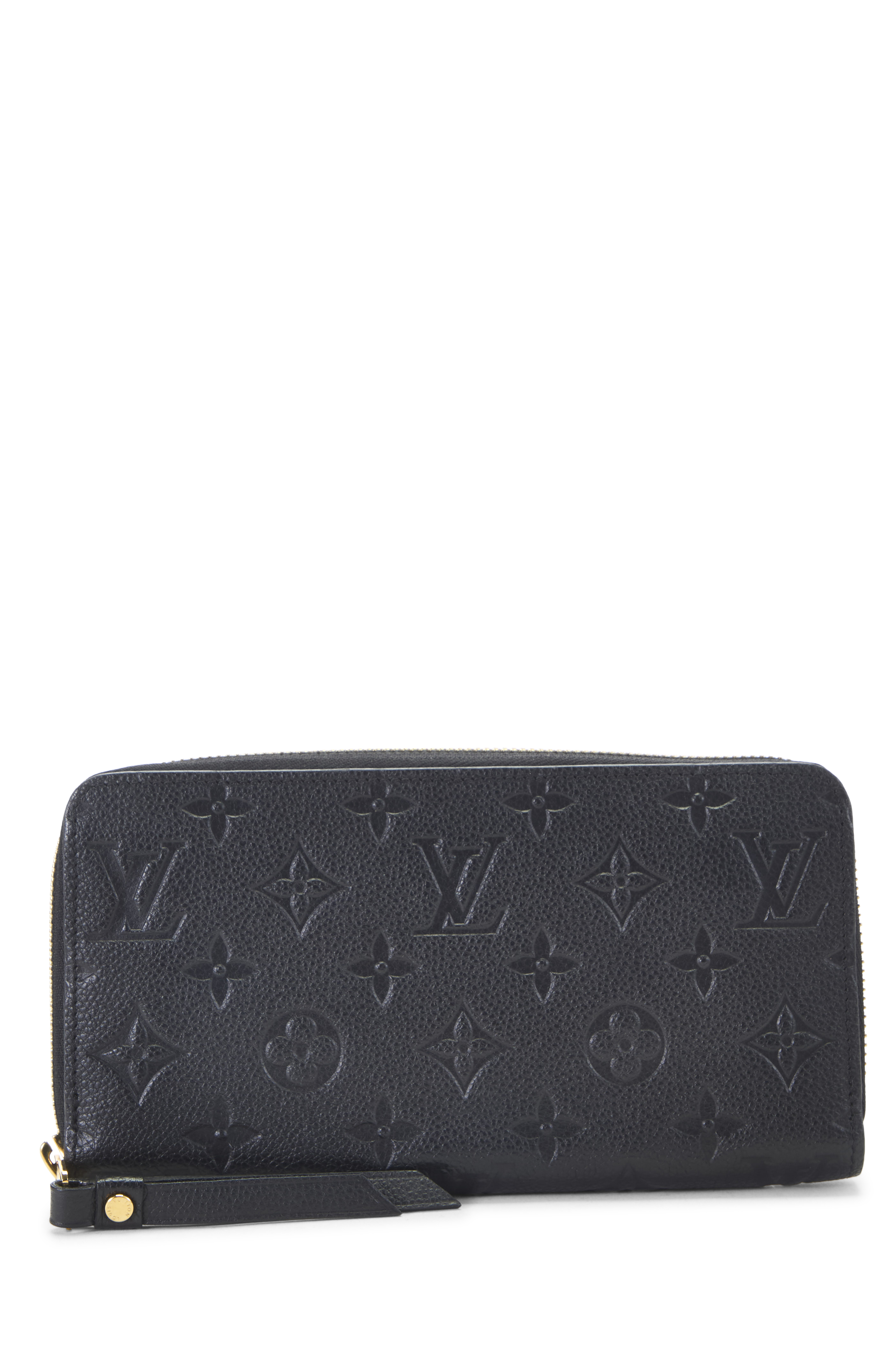 Women's Louis Vuitton Black Monogram Empreinte Zippy Continental Wallet in Black