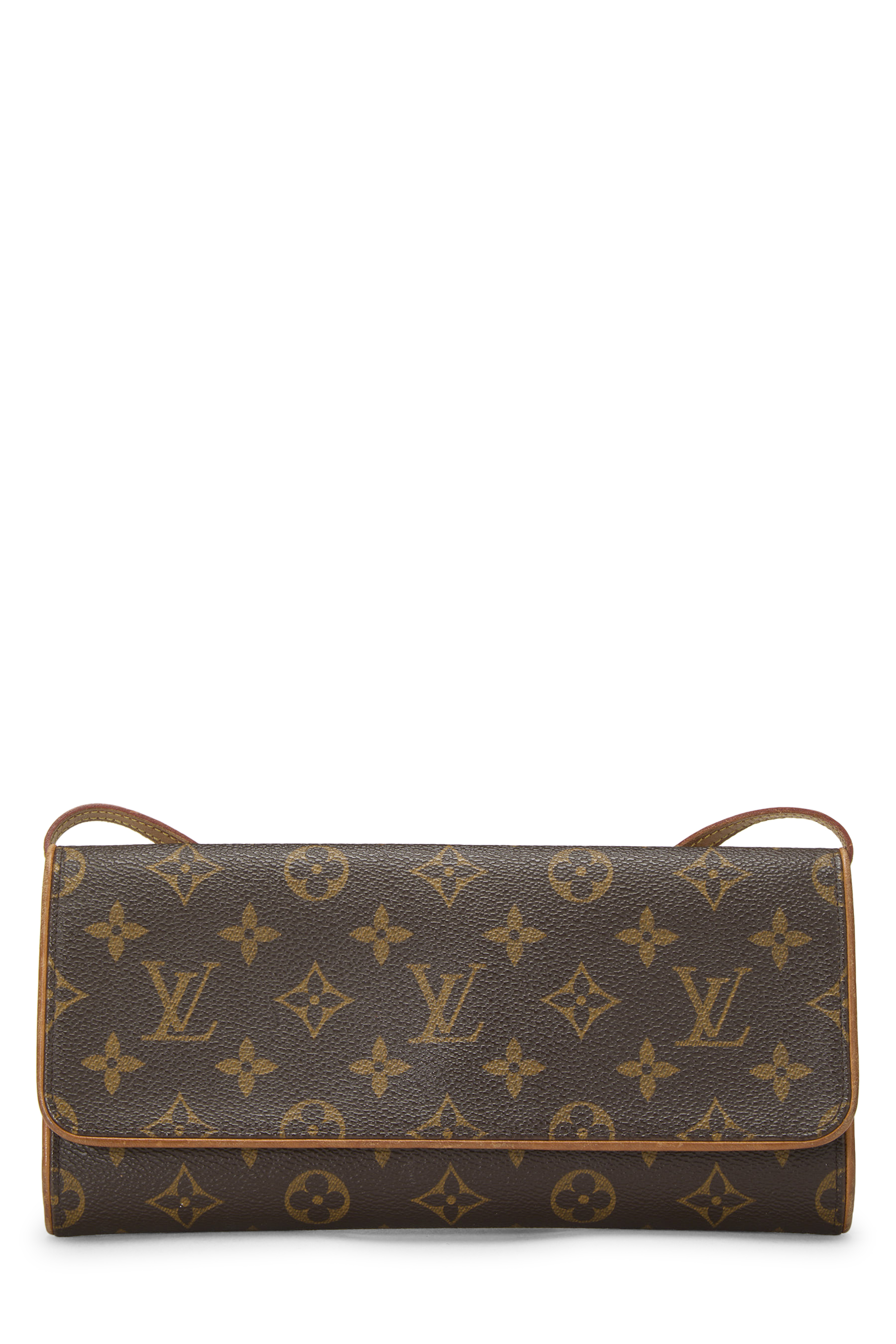Women's Louis Vuitton Monogram Canvas Pochette Twin GM in Brown GM