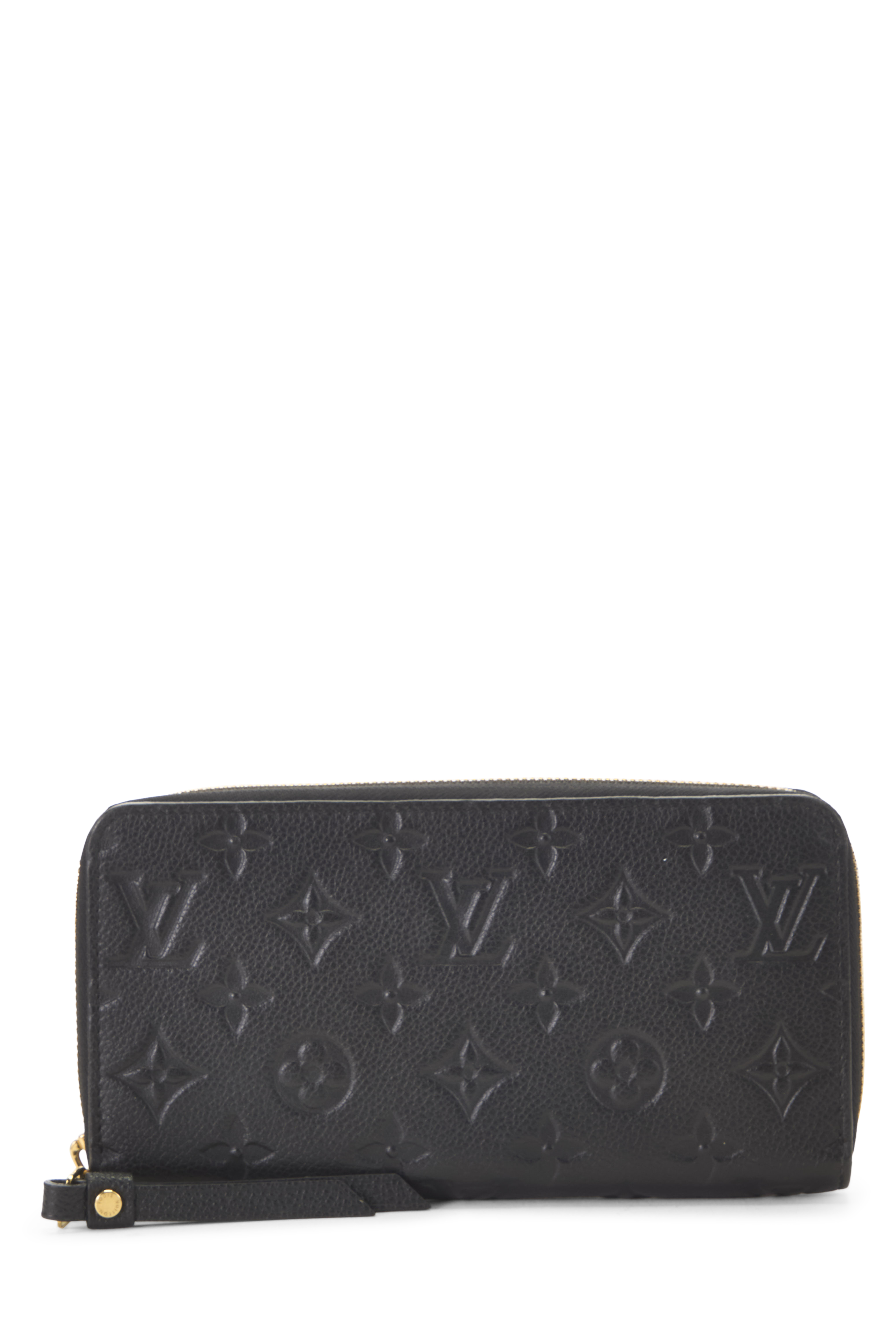 Women's Louis Vuitton Black Monogram Empreinte Zippy Continental Wallet in Black