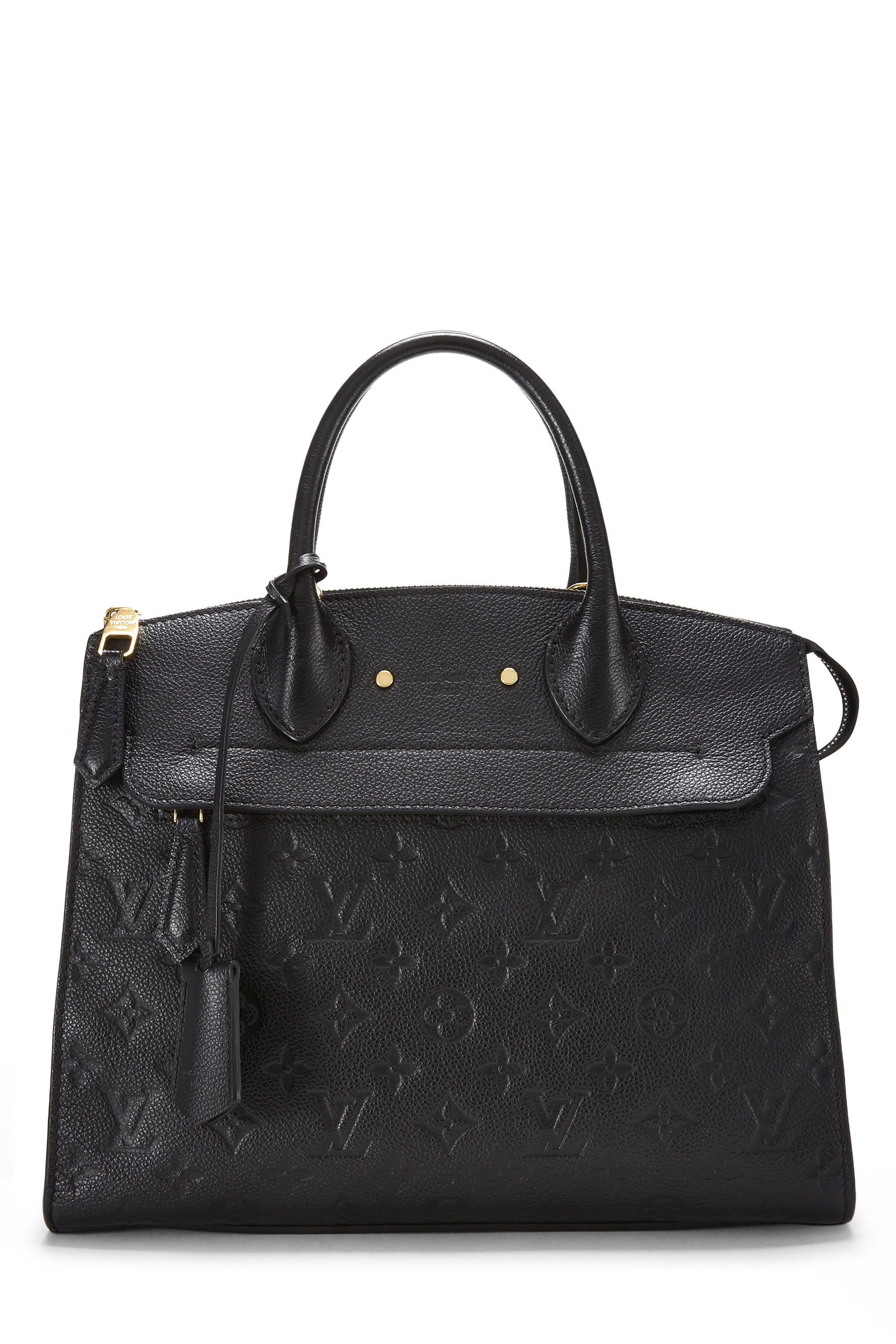 Women's Louis Vuitton Black Empreinte Pont Neuf MM in Black MM