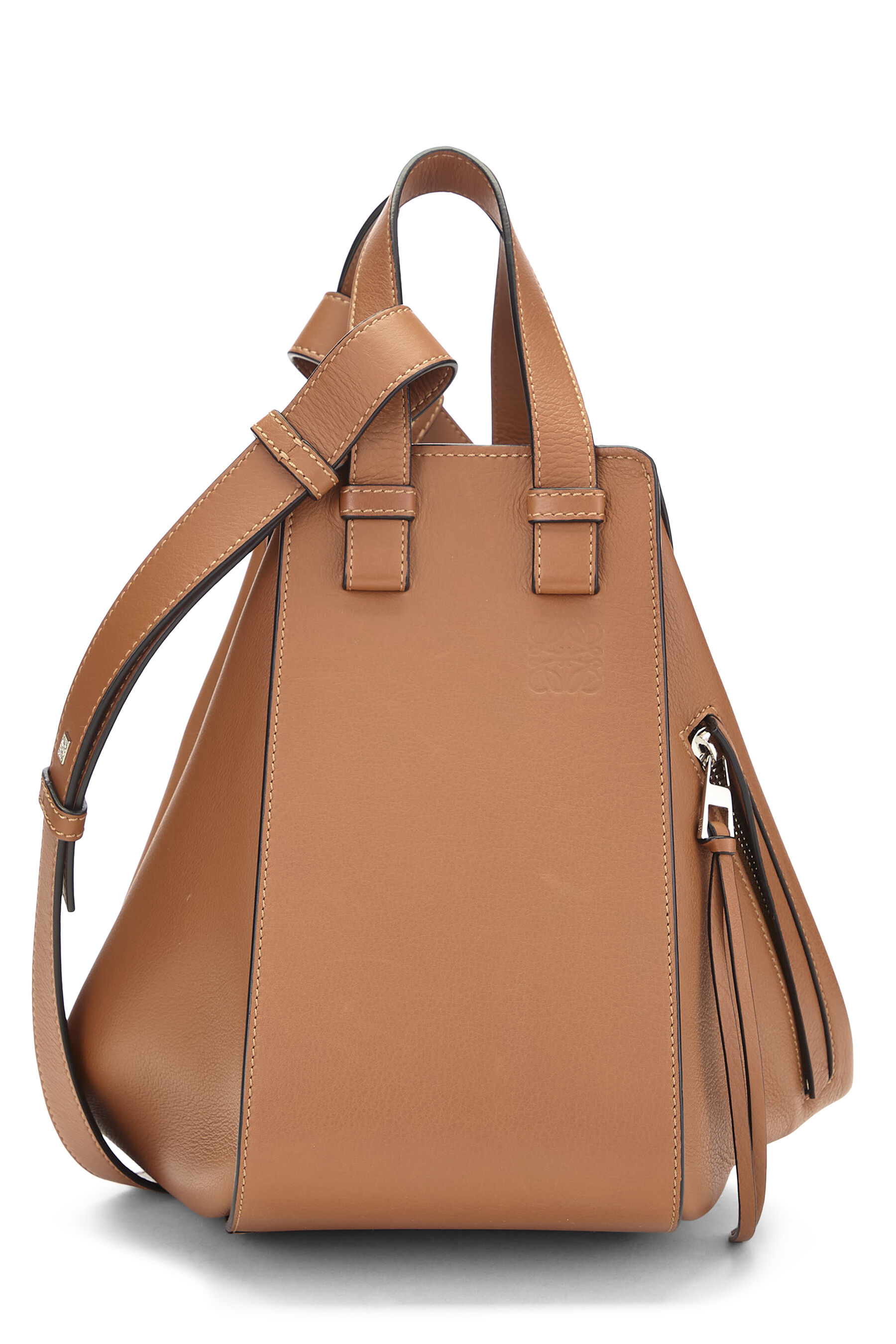 Women's Loewe Brown Calfskin Hammock Bag Small in Brown Small