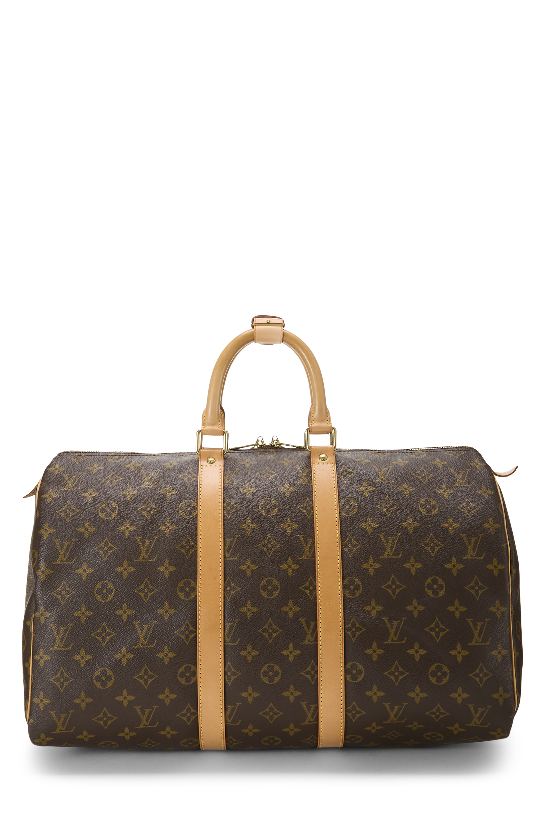Women's Louis Vuitton Monogram Canvas Keepall 45 in Brown