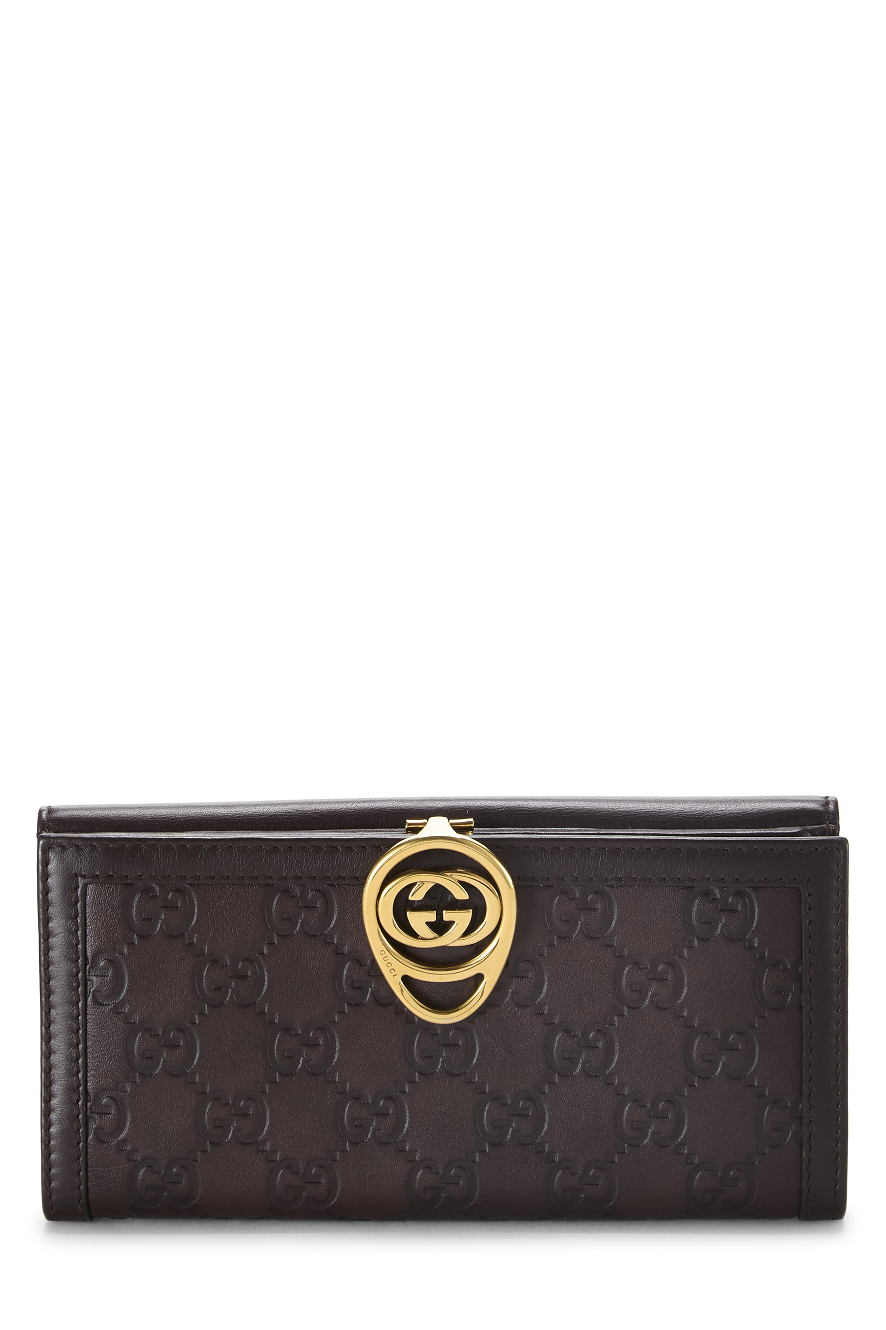 Women's Gucci Brown Guccissima Continental Wallet in Brown