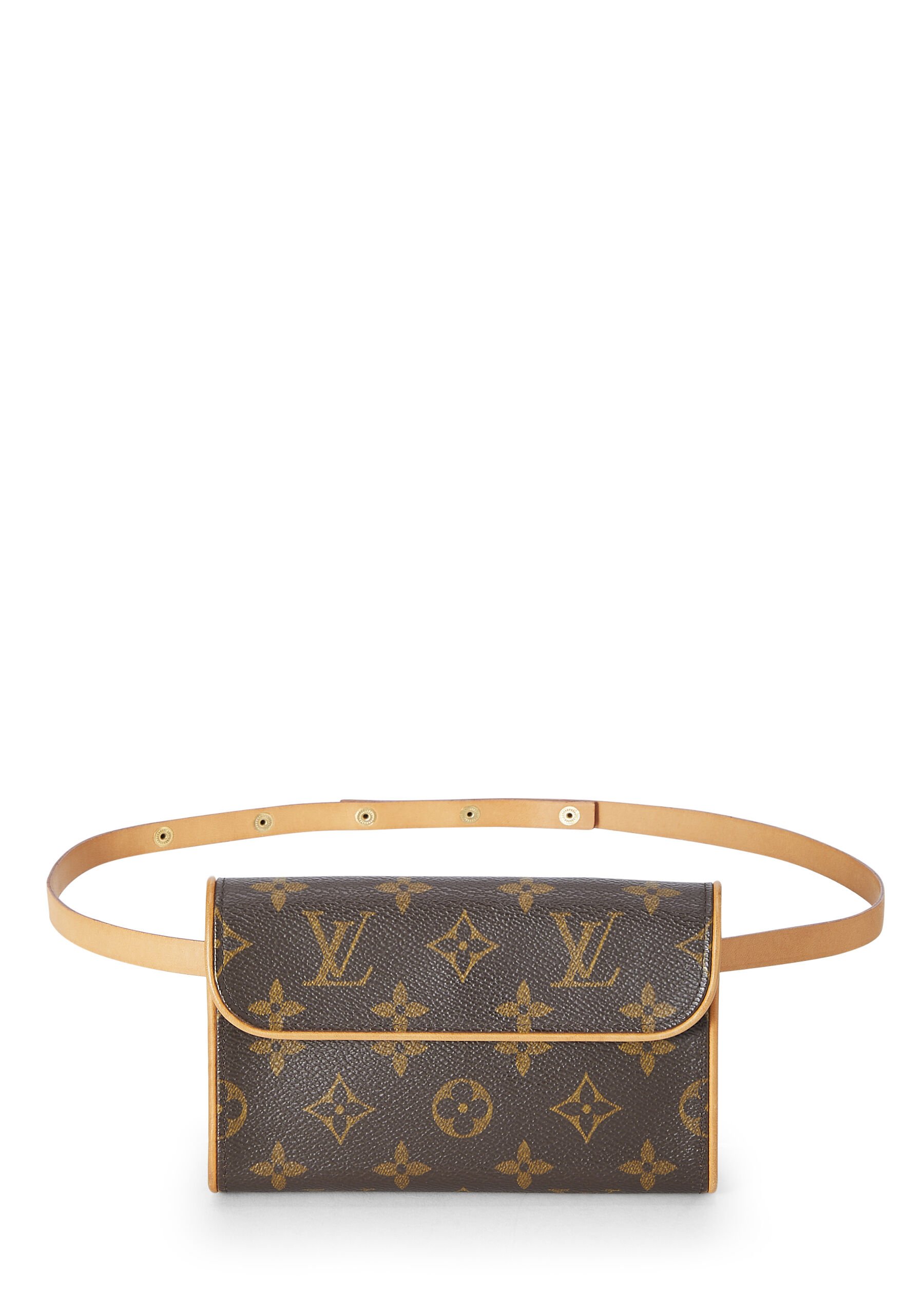 Women's Louis Vuitton Monogram Canvas Pochette Florentine in Brown