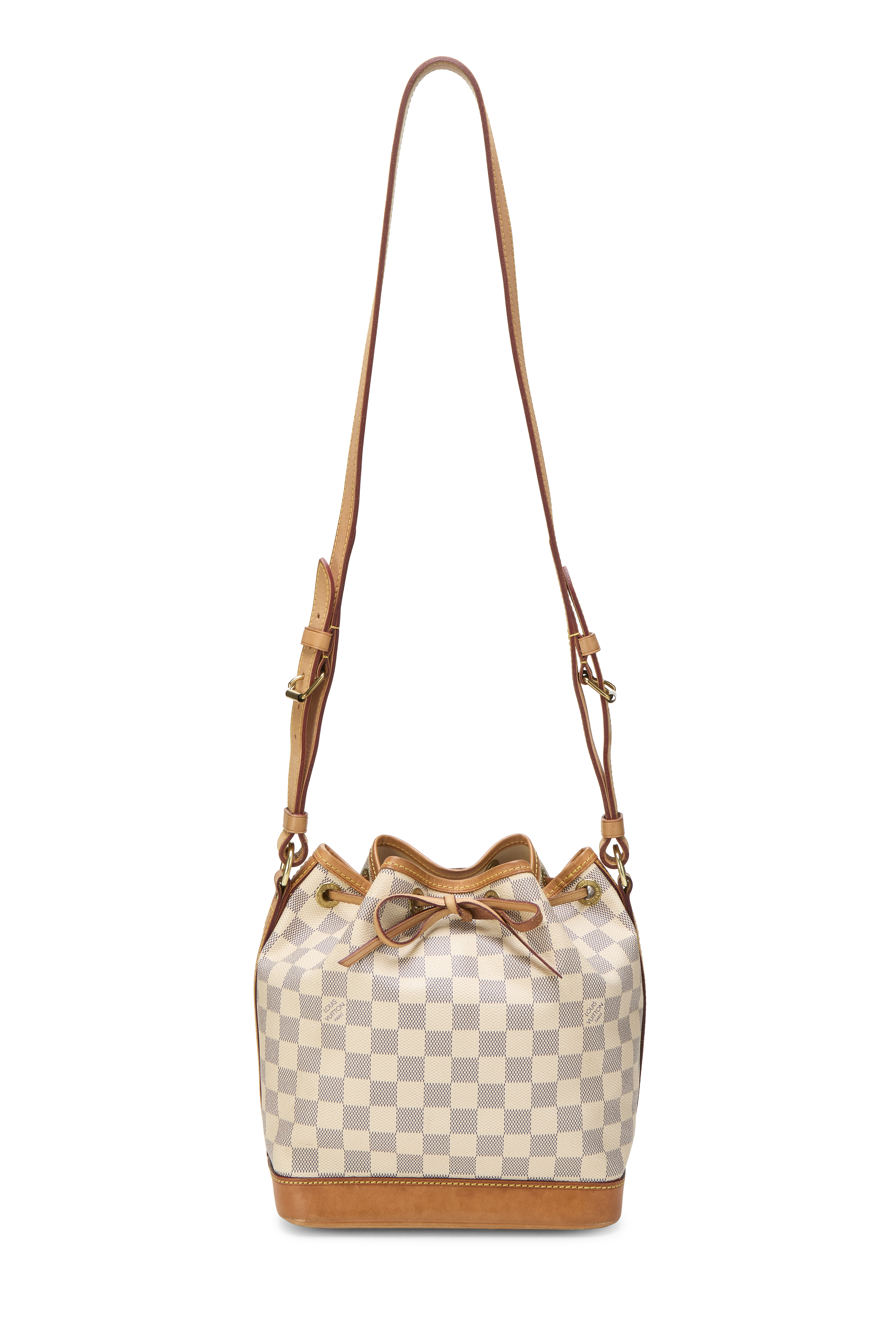 Women's Louis Vuitton Damier Azur Noé BB in White BB