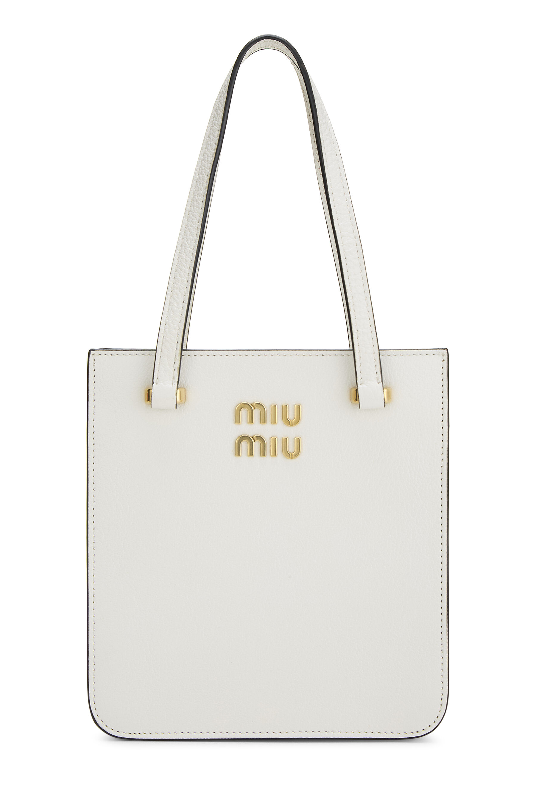 Women's Miu Miu White Calfskin Handbag Small in White Small
