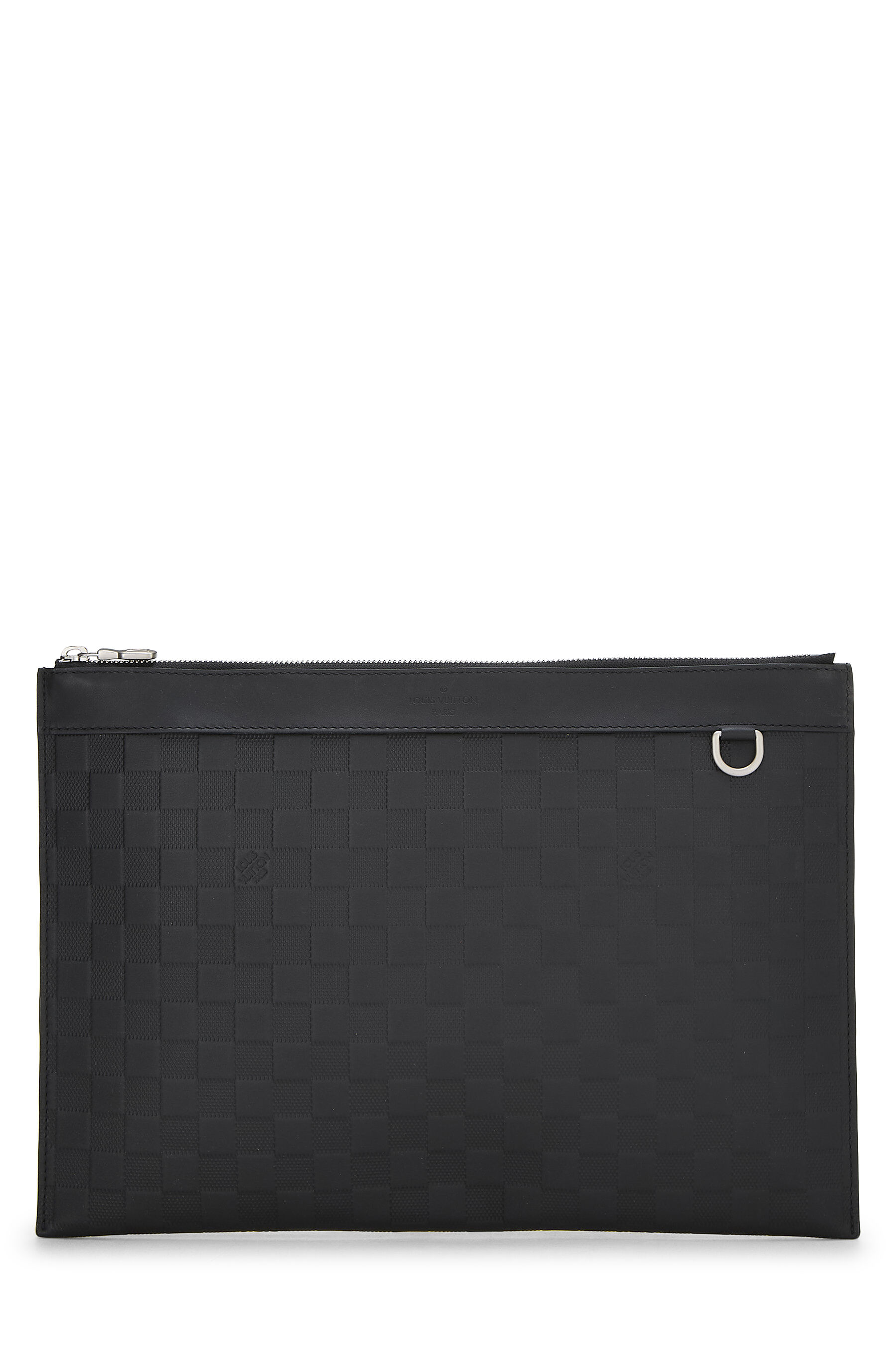 Women's Louis Vuitton Damier Infini Pochette Discovery in Black
