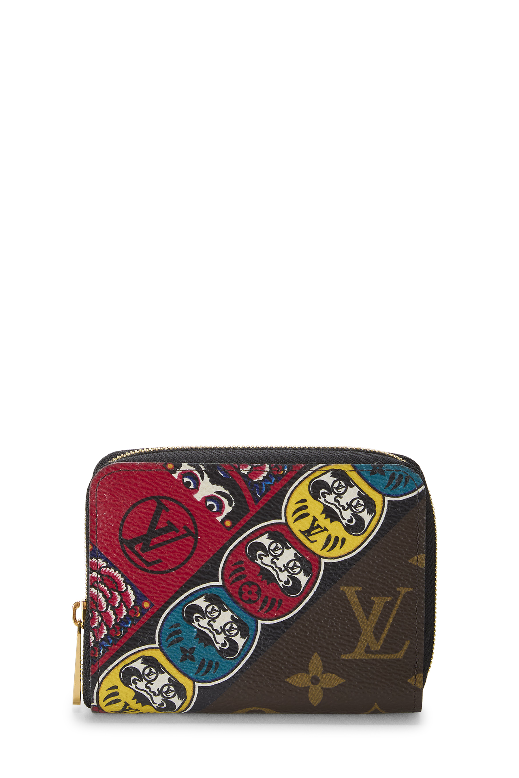 Women's Louis Vuitton Monogram Canvas Kabuki Zippy Coin Purse in Brown