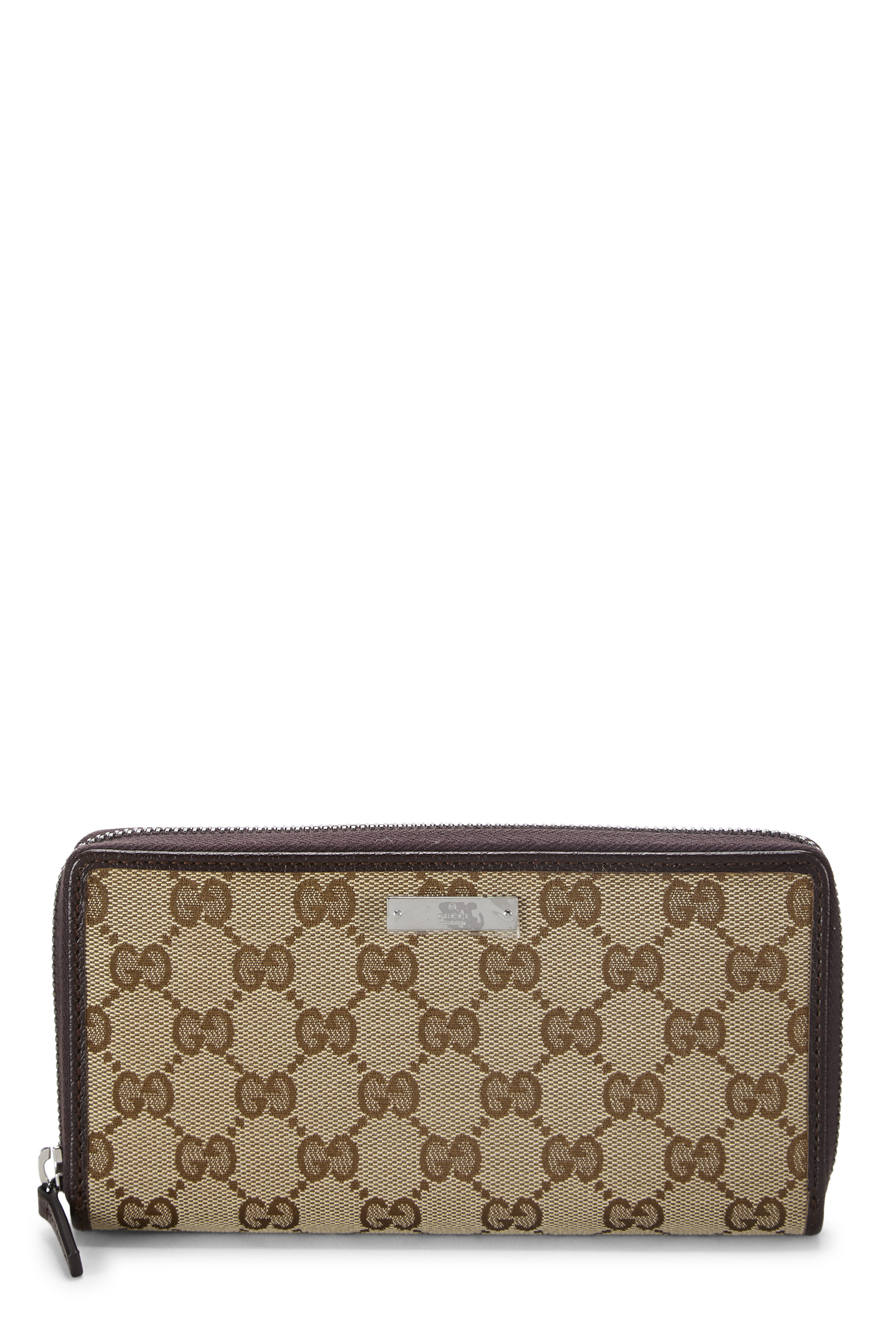 Women's Gucci Original GG Canvas Zip Around Wallet in Beige