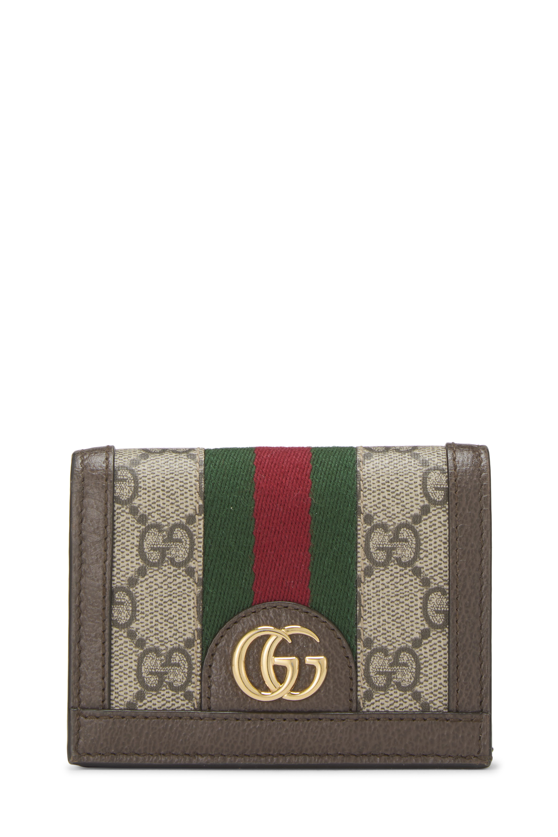Women's Gucci Brown GG Supreme Ophidia French Wallet in Brown