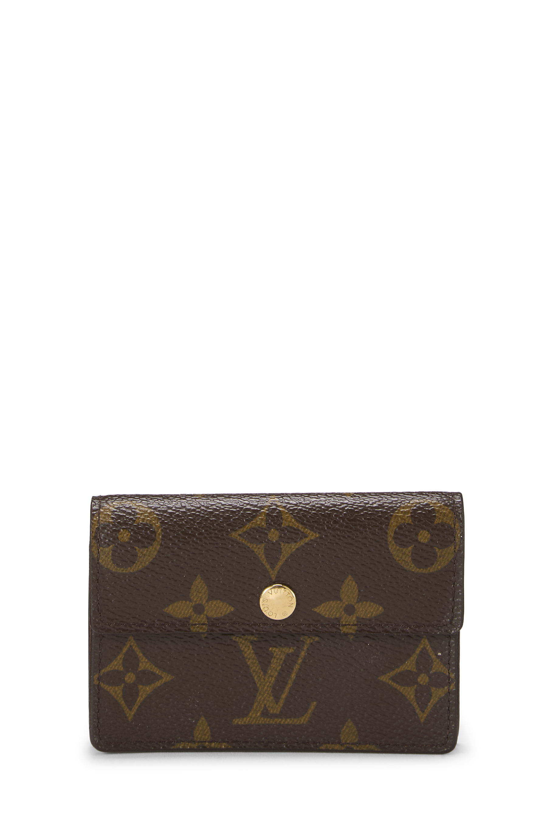 Women's Louis Vuitton Monogram Canvas Porte Monnaie Accordeon Wallet in Brown
