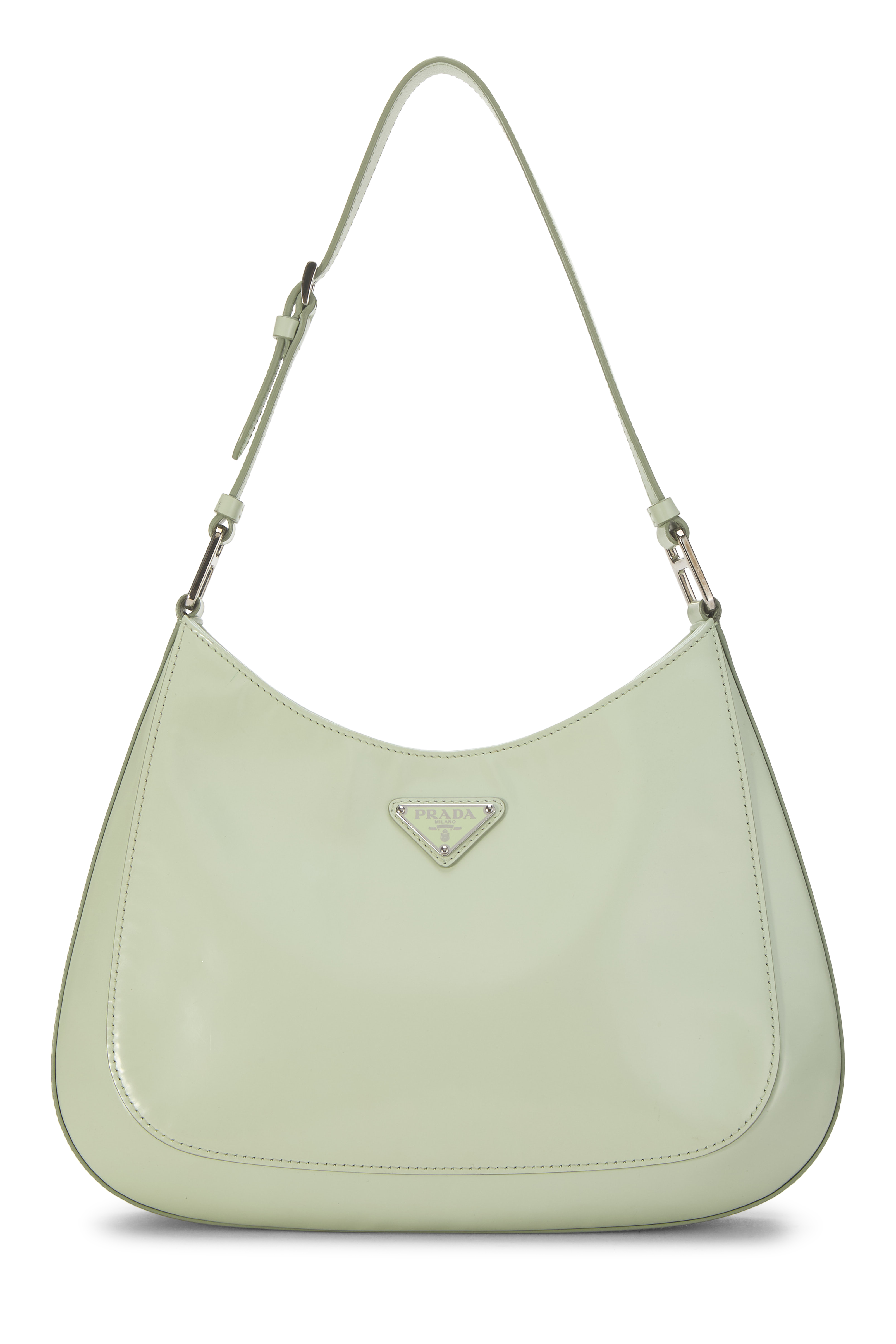 Women's Prada Green Calfskin Cleo Shoulder Bag