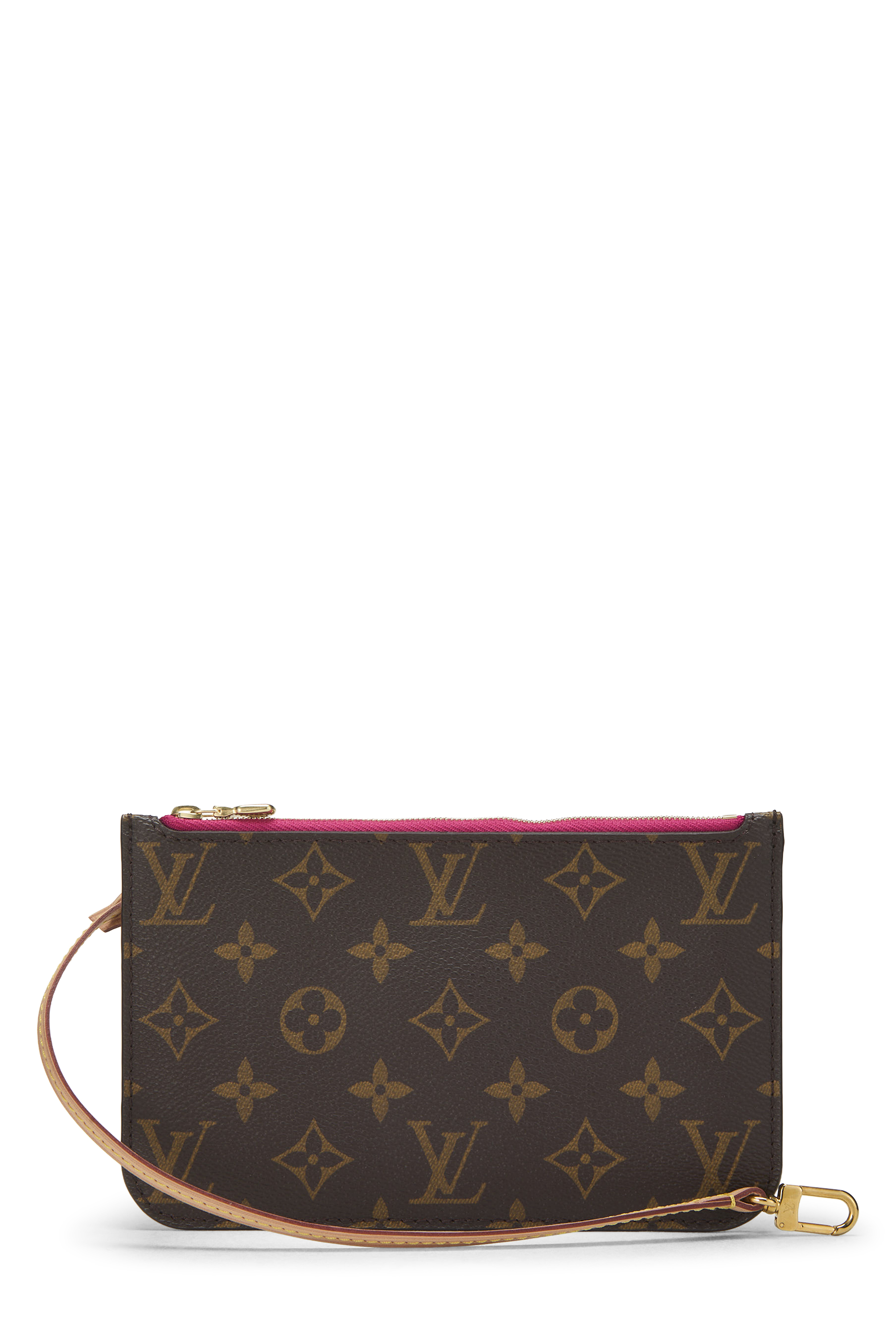 Women's Louis Vuitton Monogram Neverfull Pouch PM in Pink PM