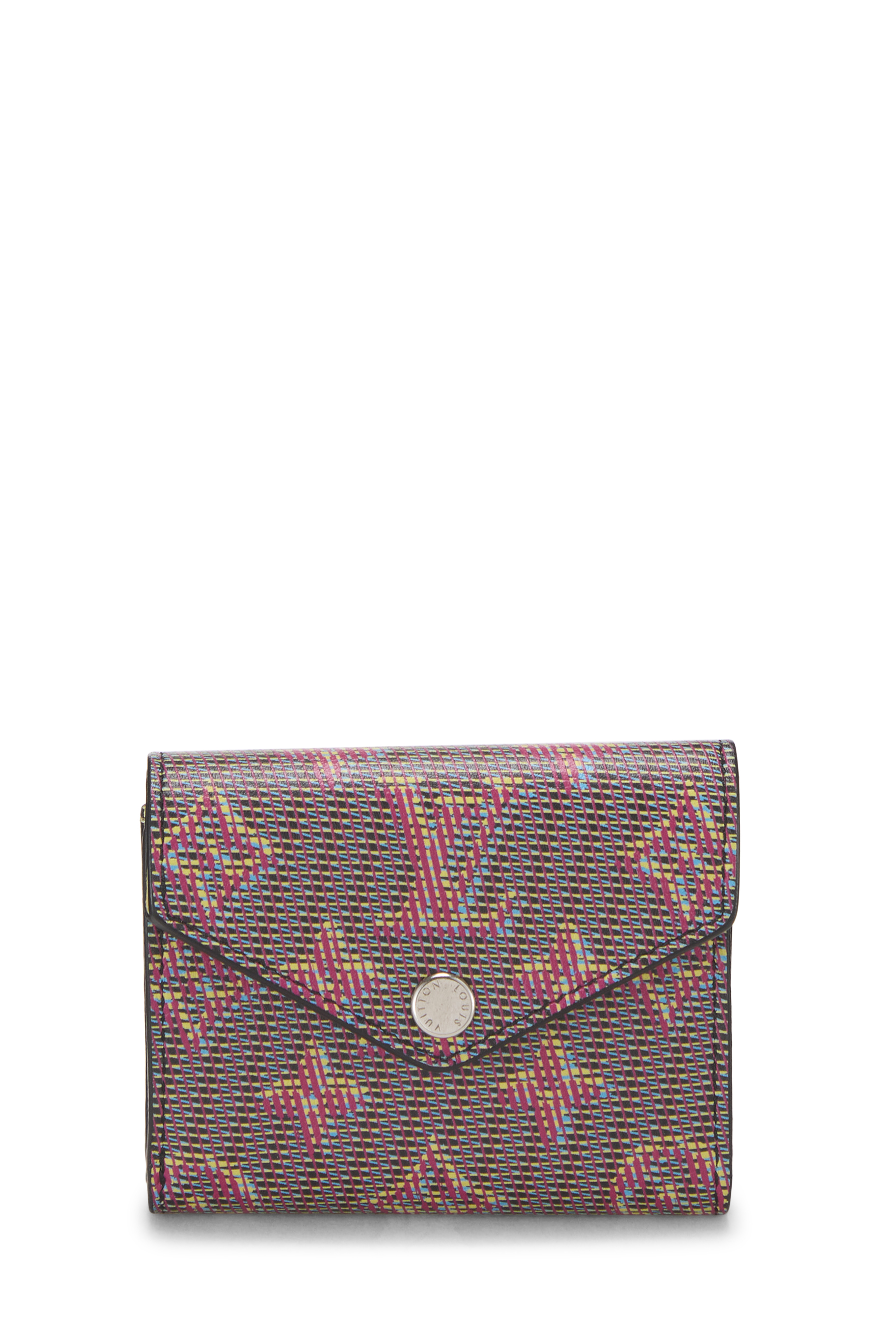 Women's Louis Vuitton Multicolor LV Pop Monogram Zoe Wallet in Red